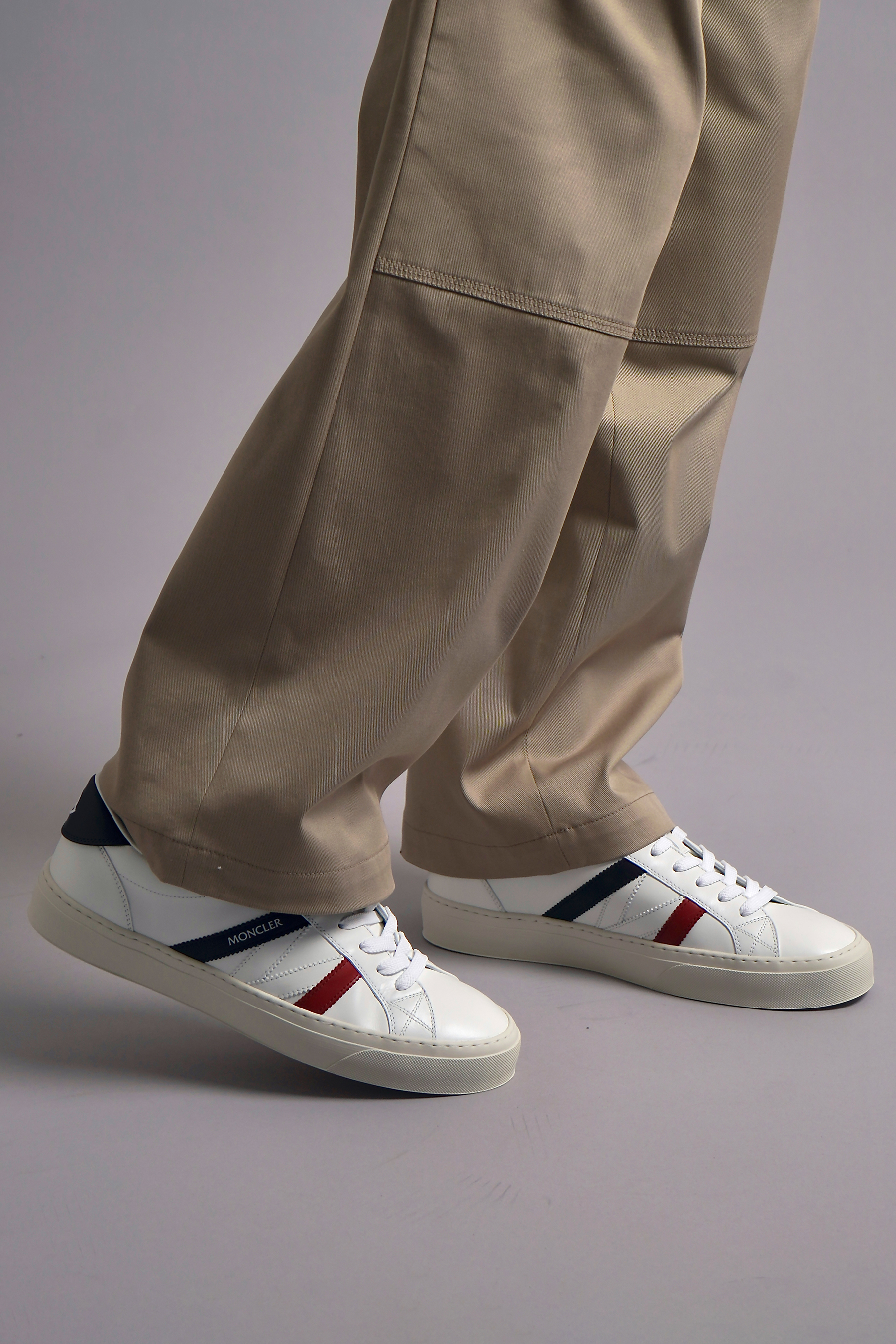 MONCLER Leather Sneakers Monaco2