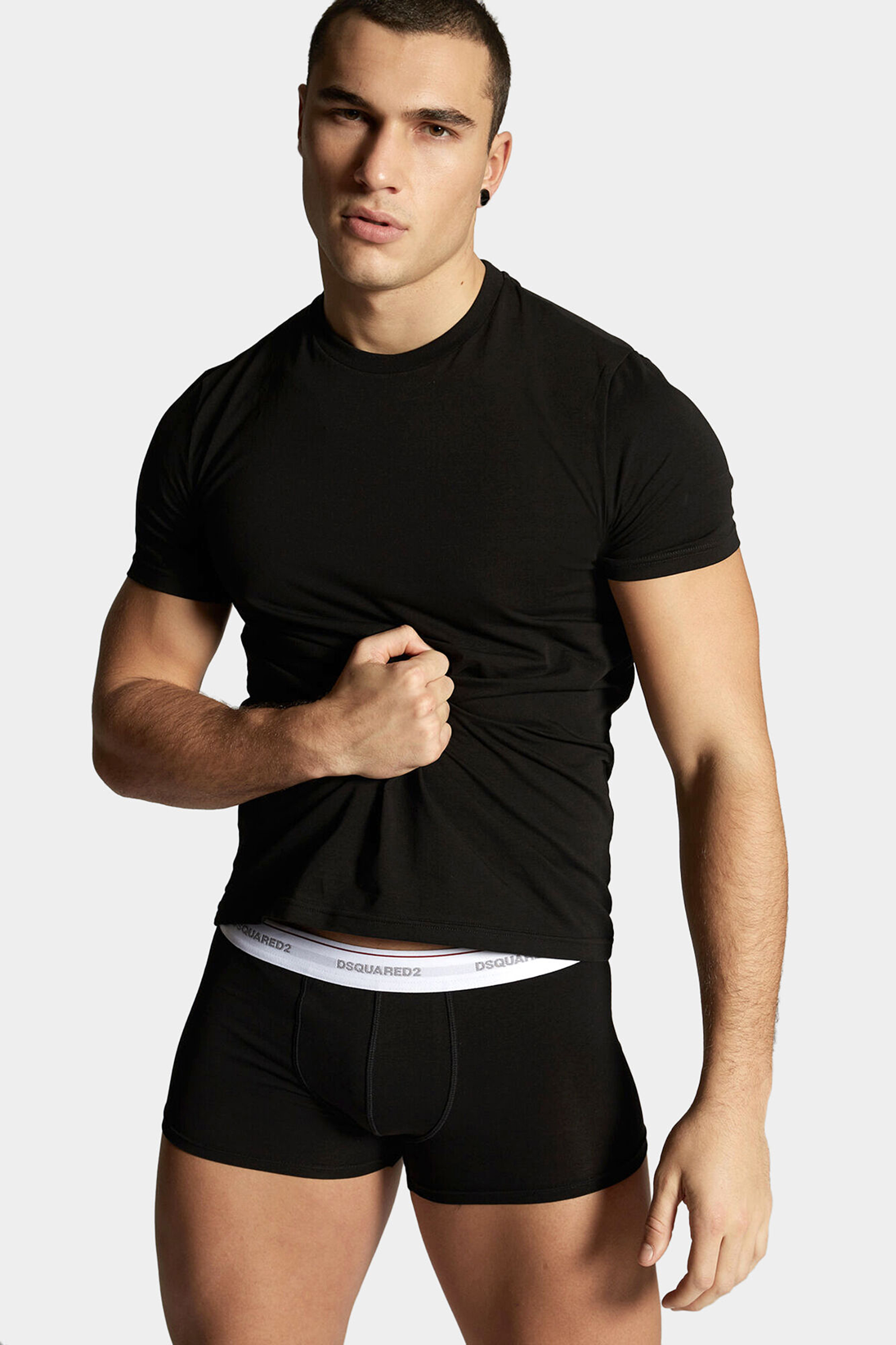 DSQUARED2 2-Pack Micromodal Stretch Crew Neck T-Shirt