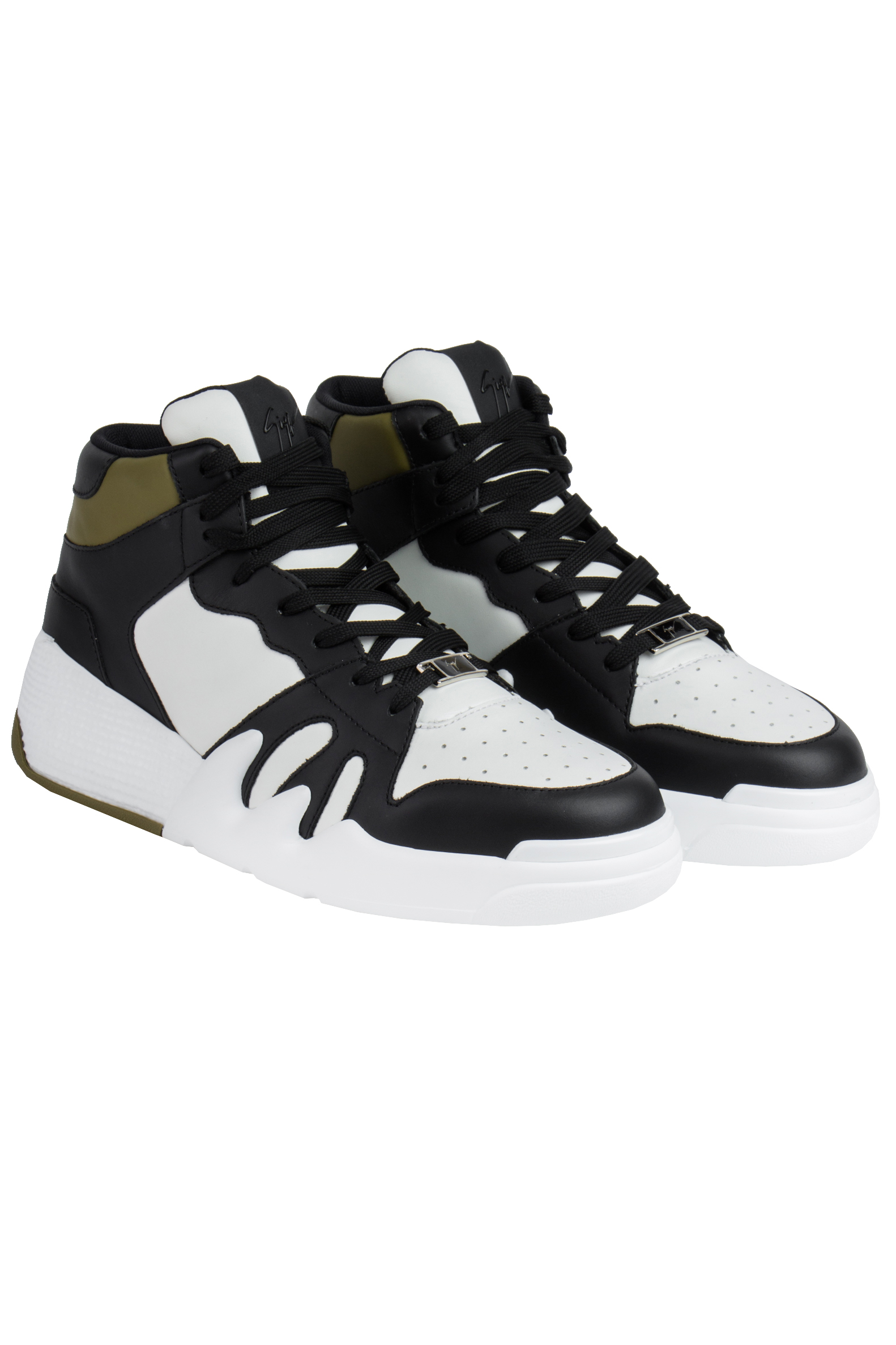 GIUSEPPE ZANOTTI Mid Top Leather Sneakers Talon