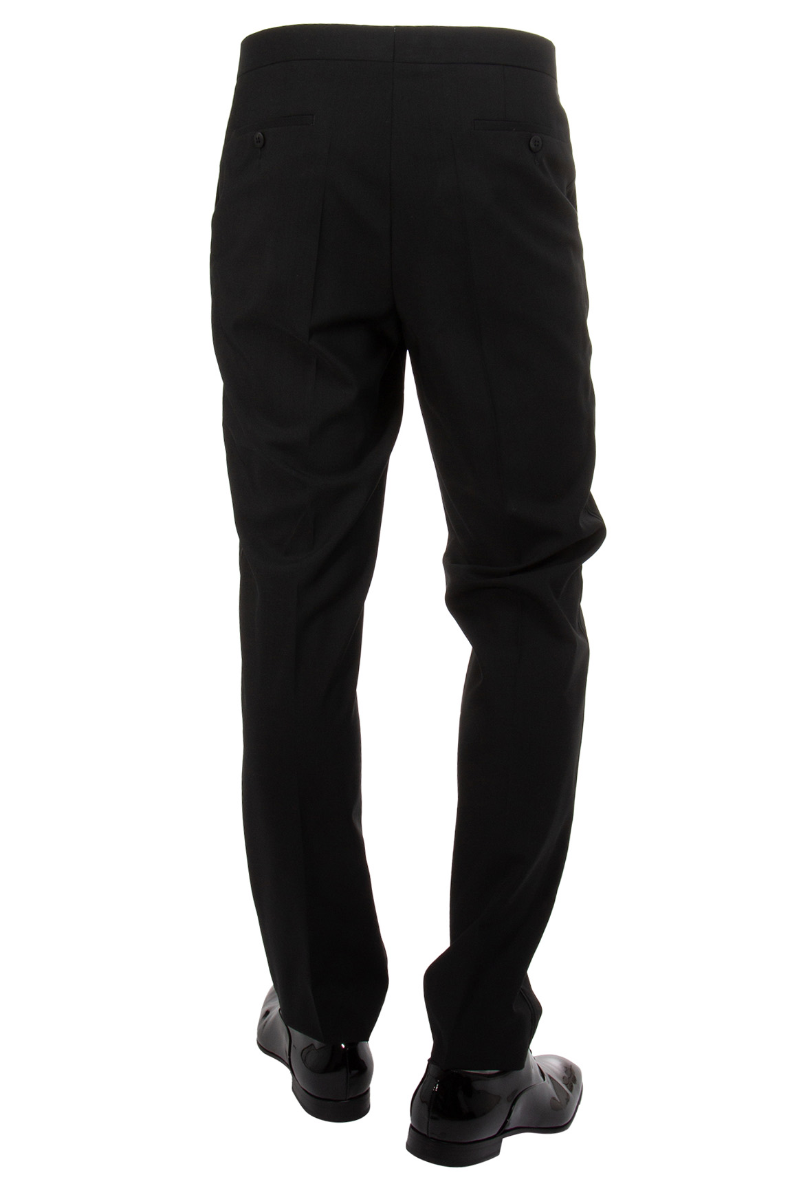 DRESSLER Shaped Fit Virgin Wool Tuxedo Pants Eron