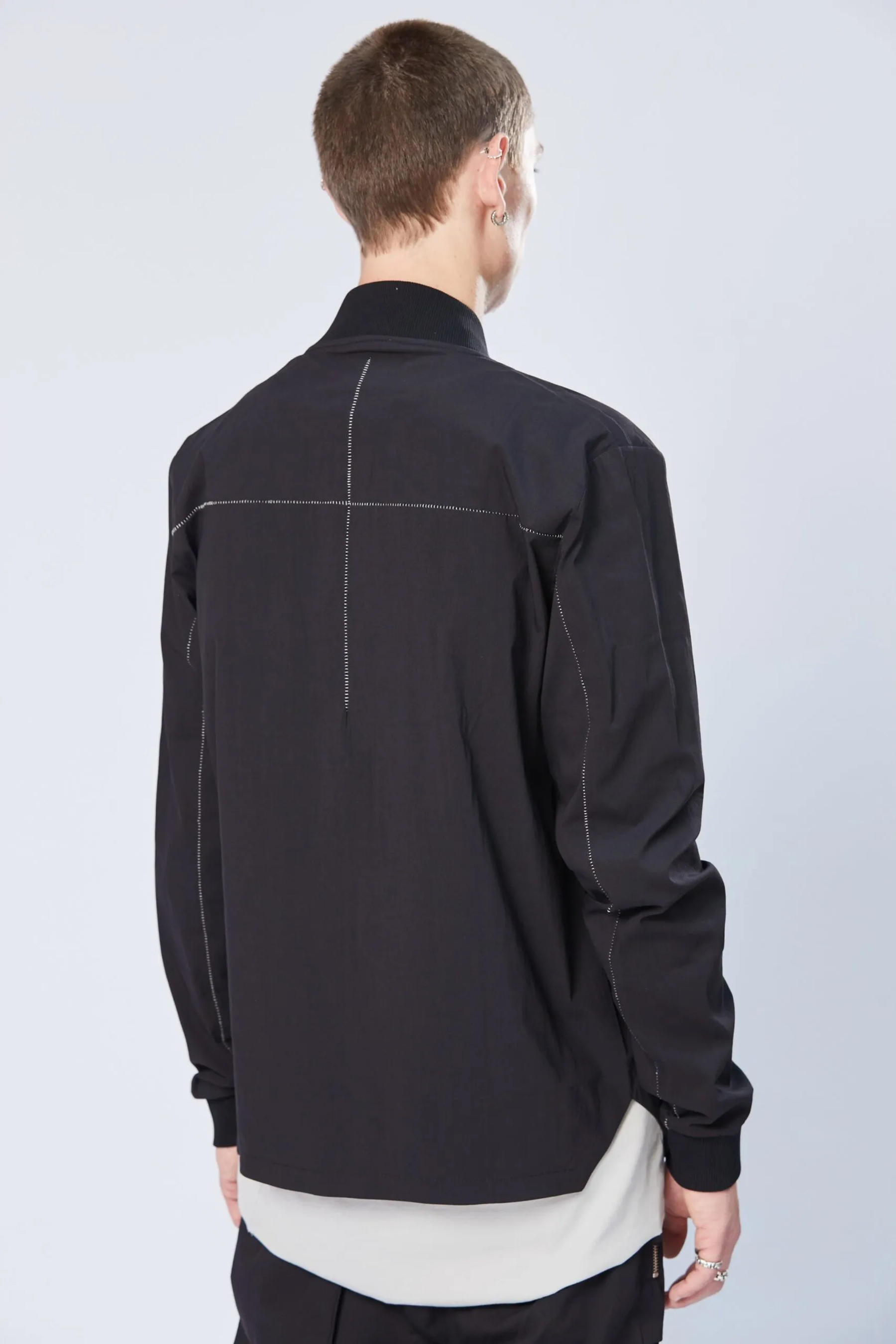 THOM KROM Cotton Nylon Stretch Bomber Overshirt