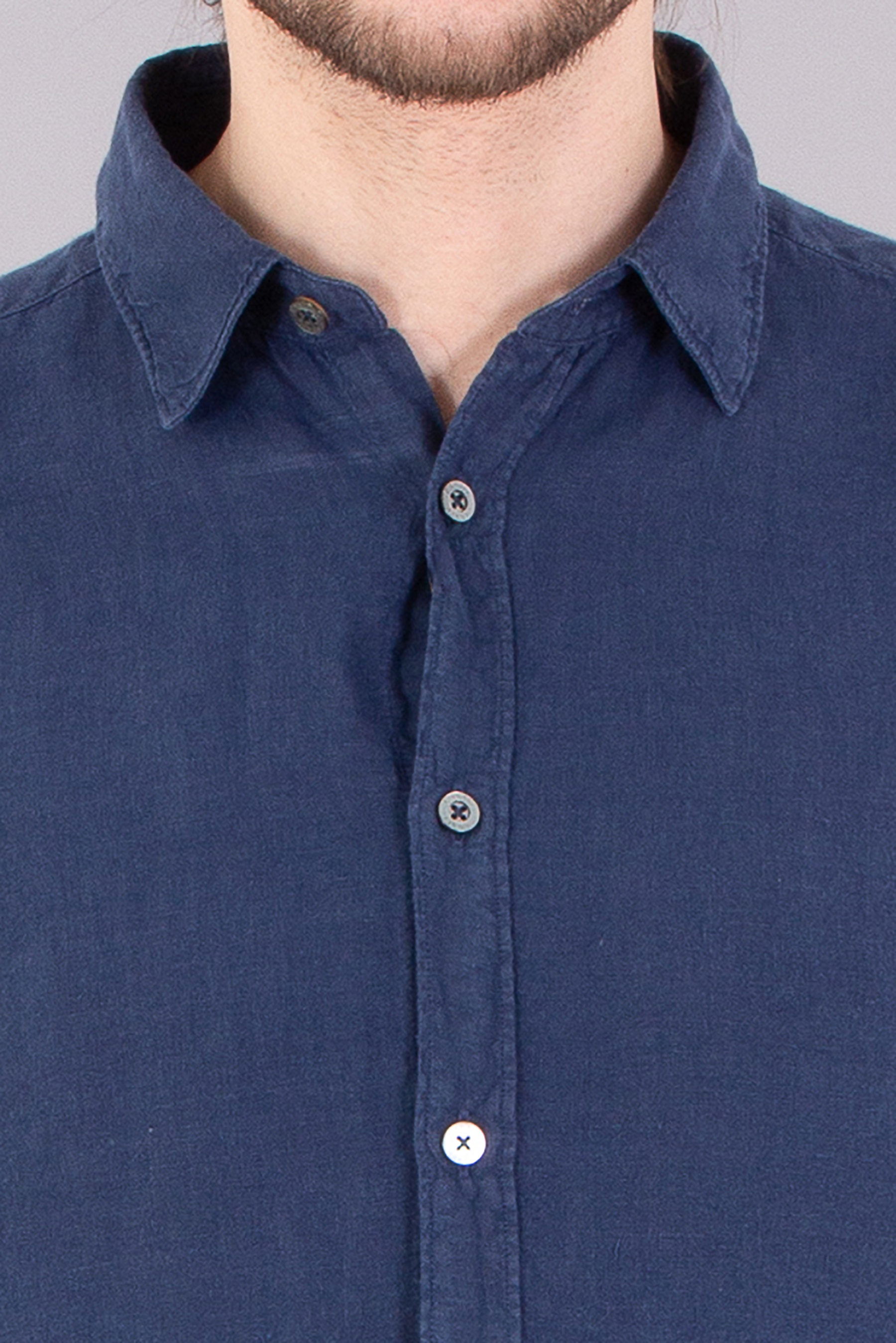 CANALI Regular Fit Linen Shirt