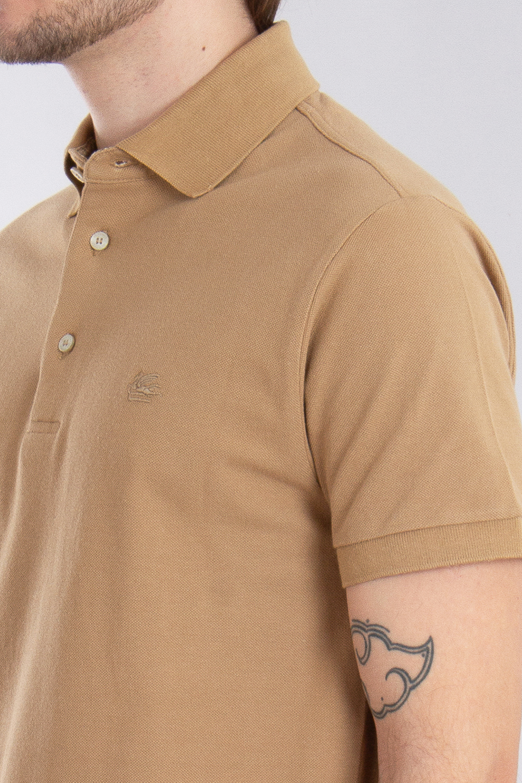 ETRO Embroidered Cotton Piqué Polo Shirt