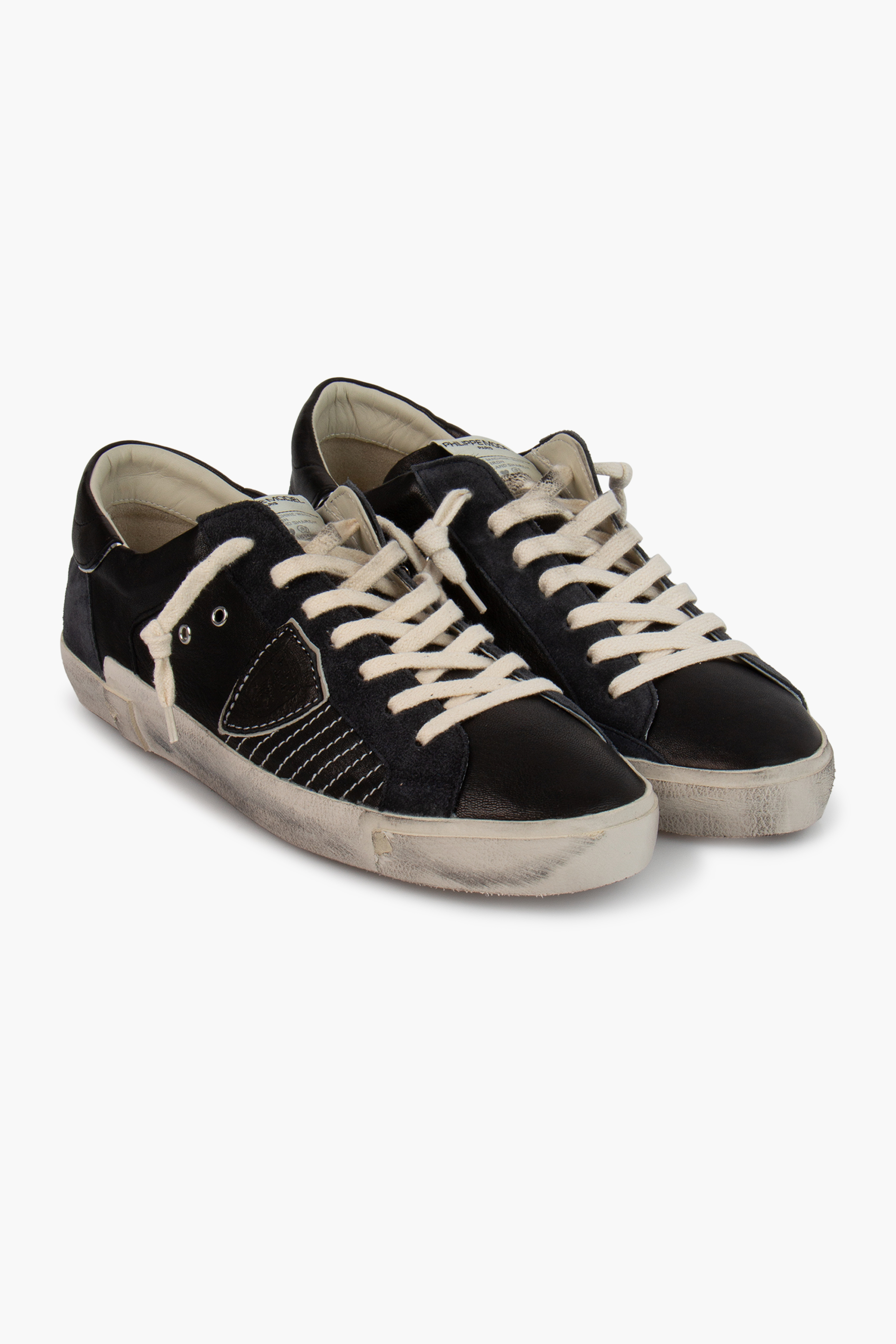 PHILIPPE MODEL Leather & Suede Sneakers Prsx Low