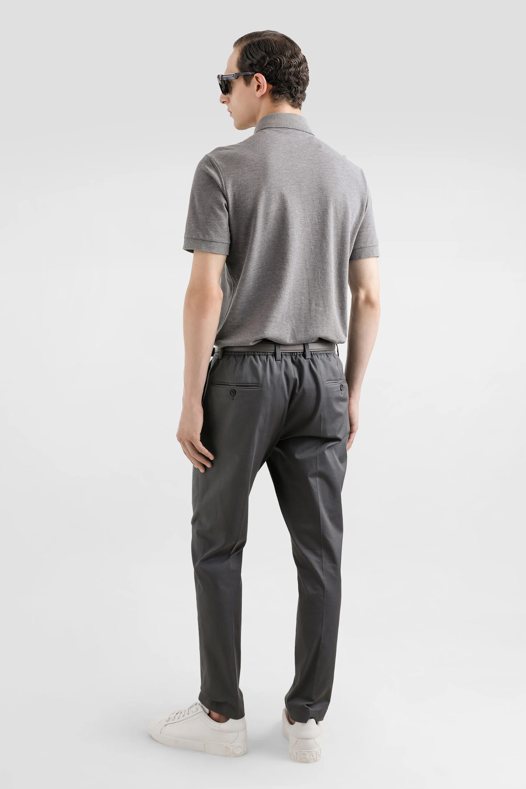 DOLCE & GABBANA Sartorial Stretch Cotton Gabardine Pants