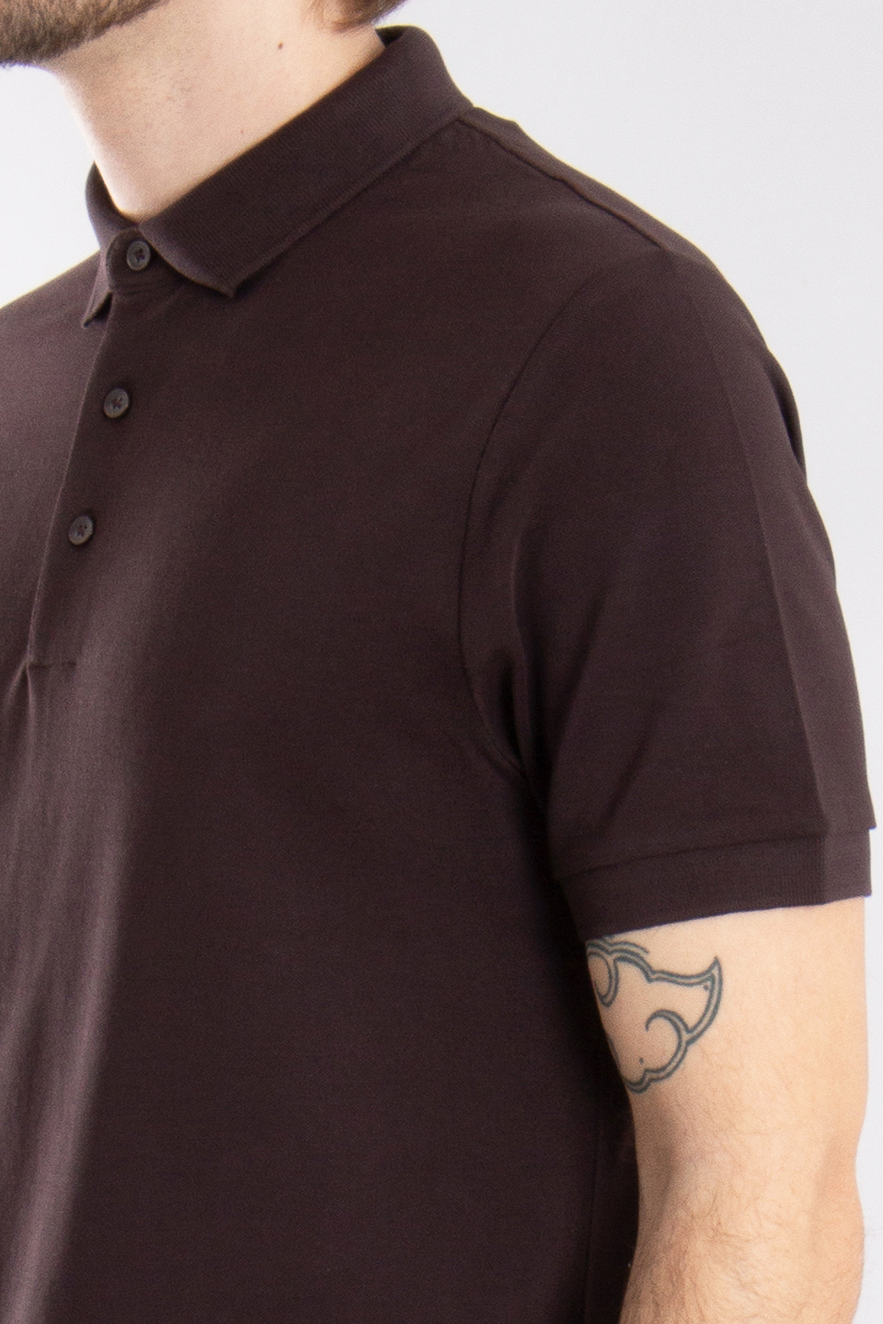 TRUSTED HANDWORK Supima Cotton Piqué Polo Shirt