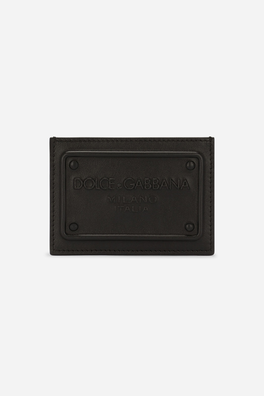 DOLCE & GABBANA Embossed Leather Card Holder