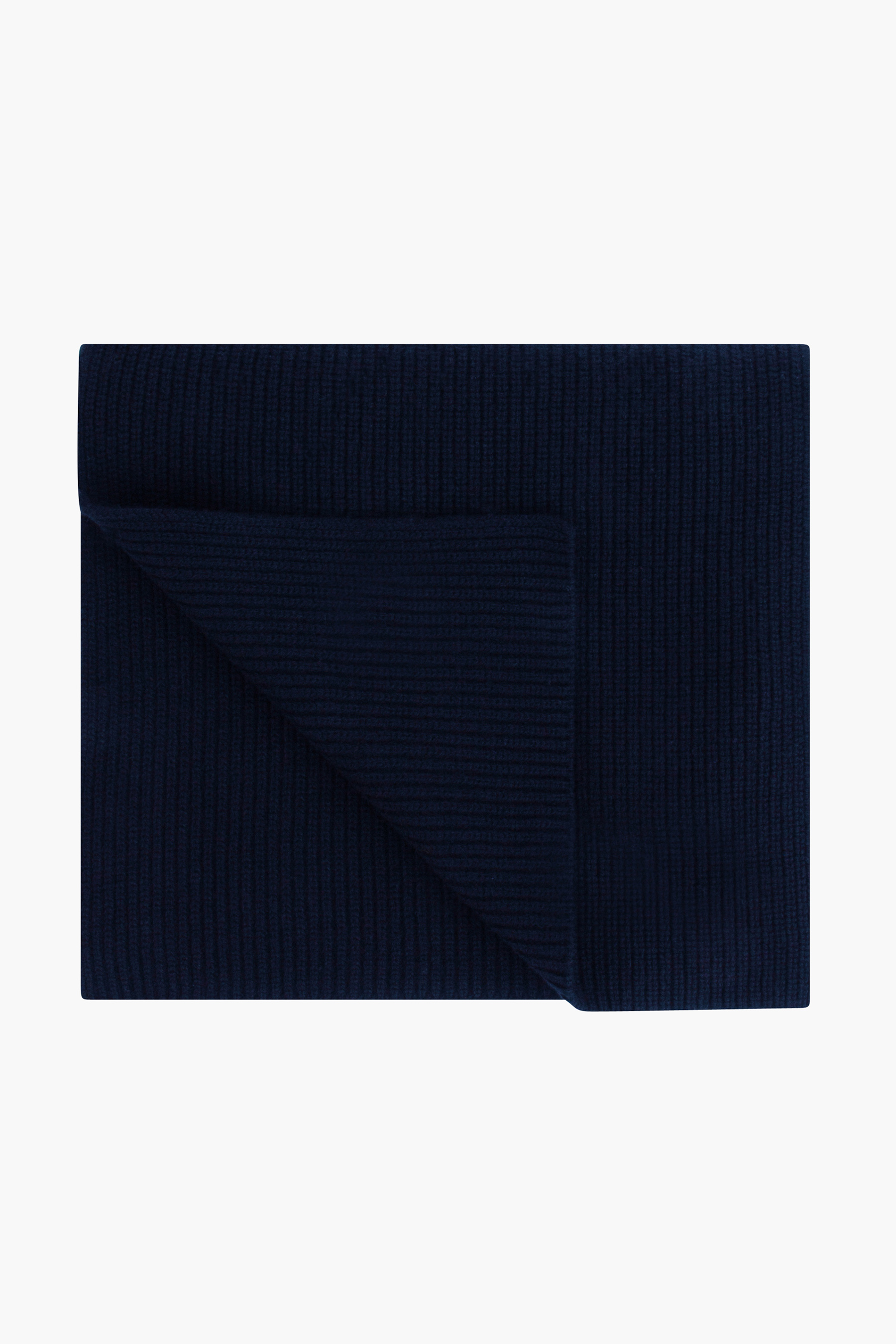 AIDA BARNI Ribbed Wool-Cashmere Blend Scarf