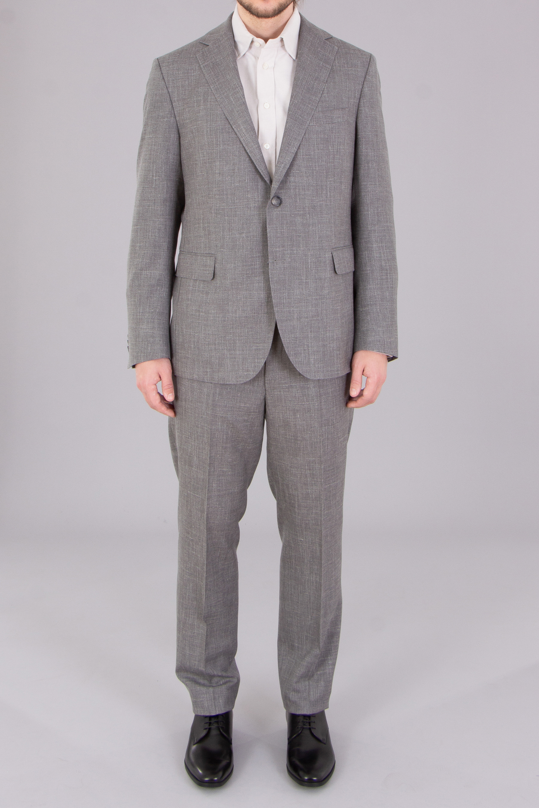 DRESSLER Regular Fit Summertime Wool-Silk-Linen Blend Suit Sean