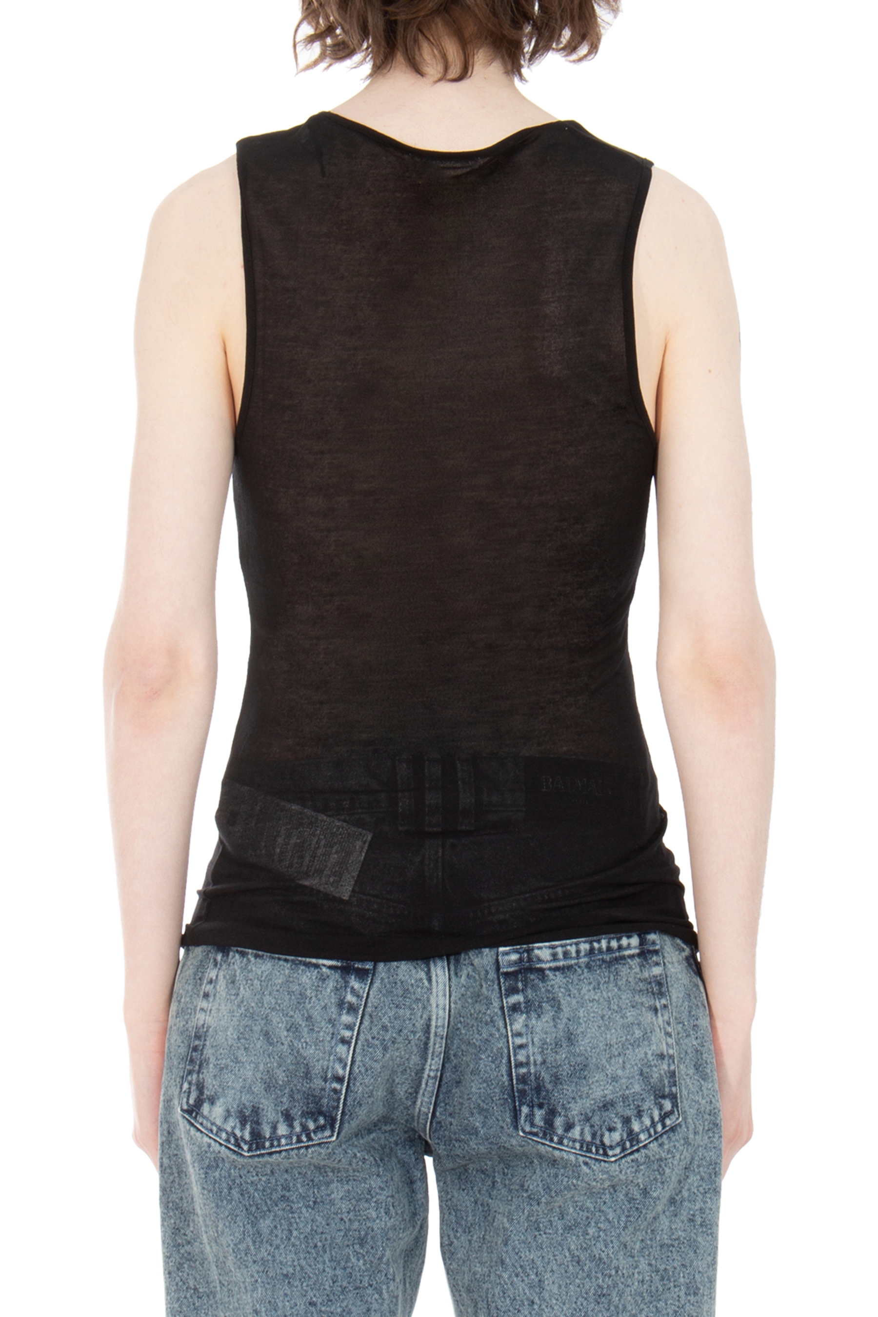 AMI PARIS Lyocell Tank Top