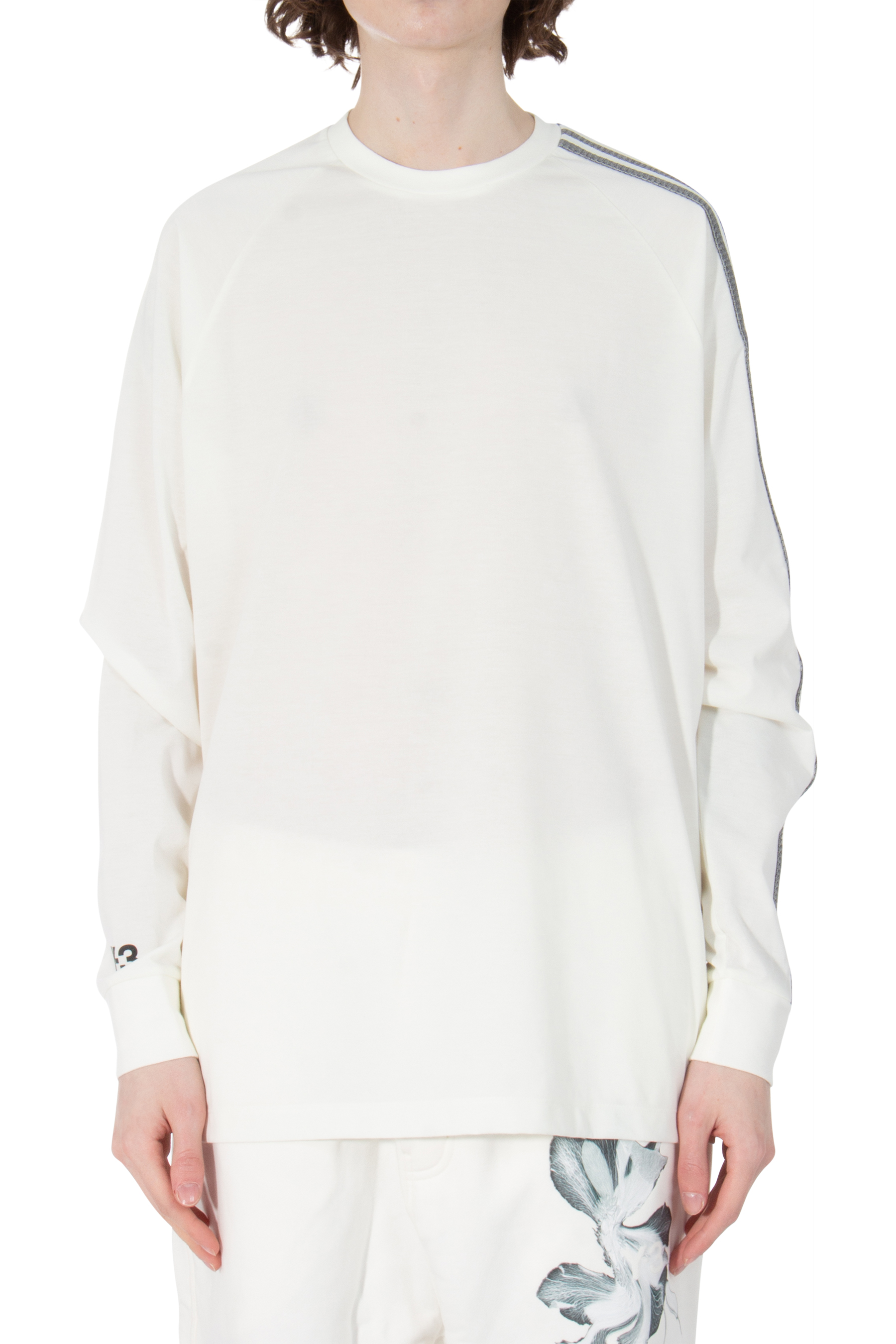 Y-3 3-Stripes Cotton Blend Long Sleeve