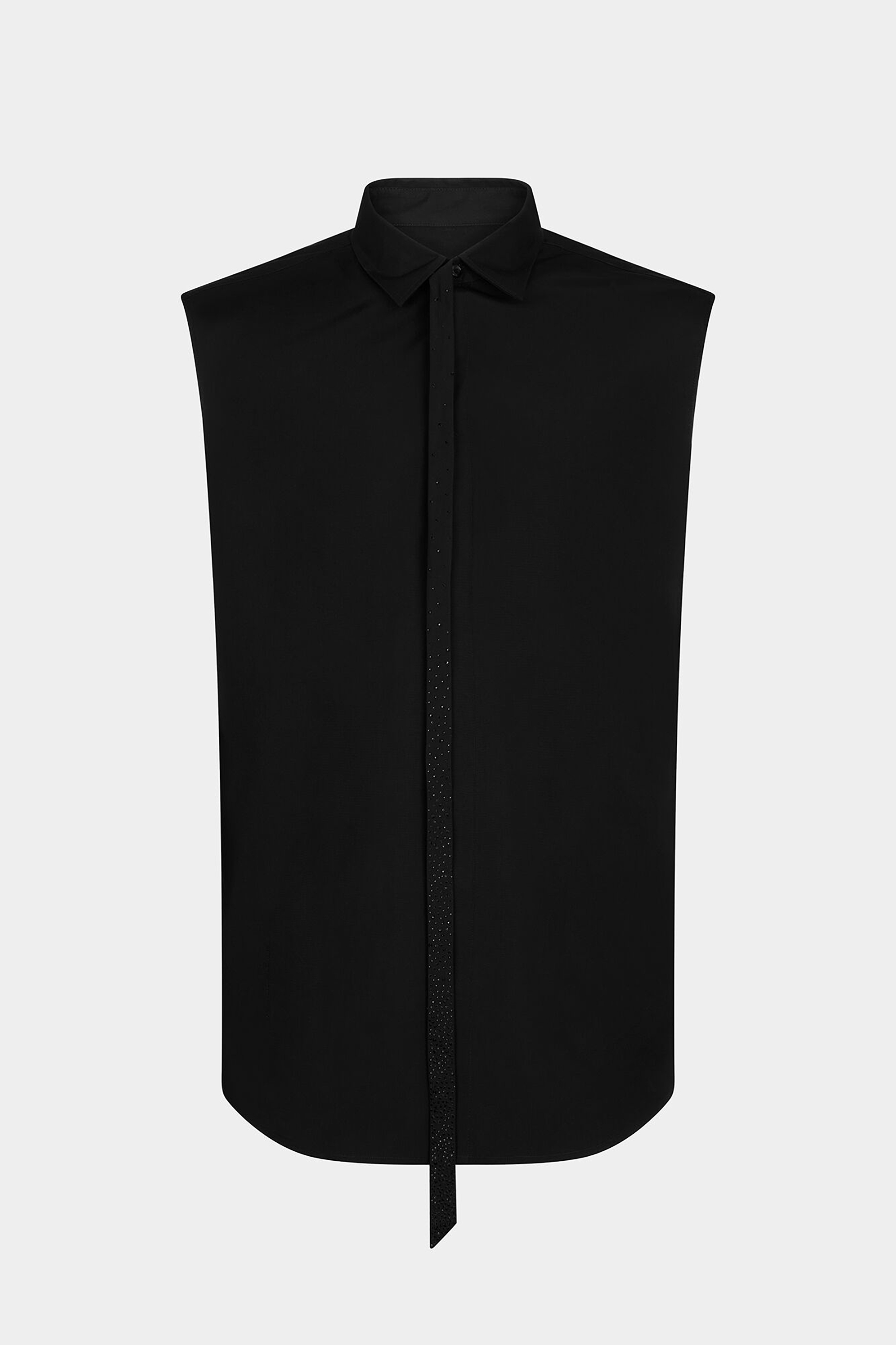 DSQUARED2 Cotton Poplin Sleeveless Shirt Comet