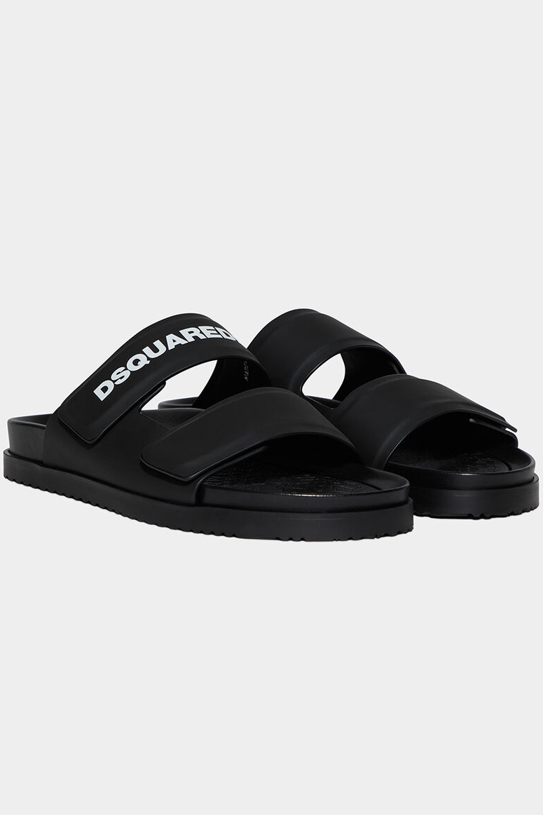 DSQUARED2 Logo Leather Sandals