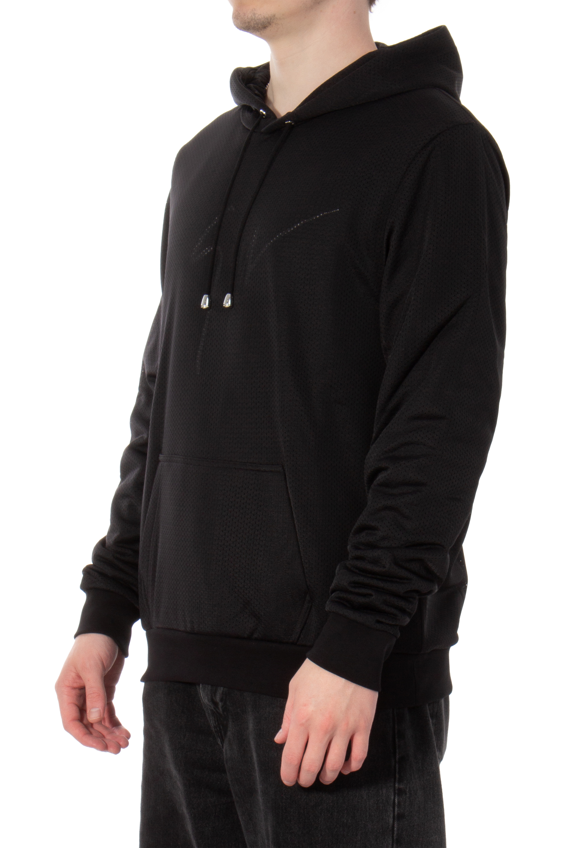 GIUSEPPE ZANOTTI Cotton Nylon-Mesh Hoodie 