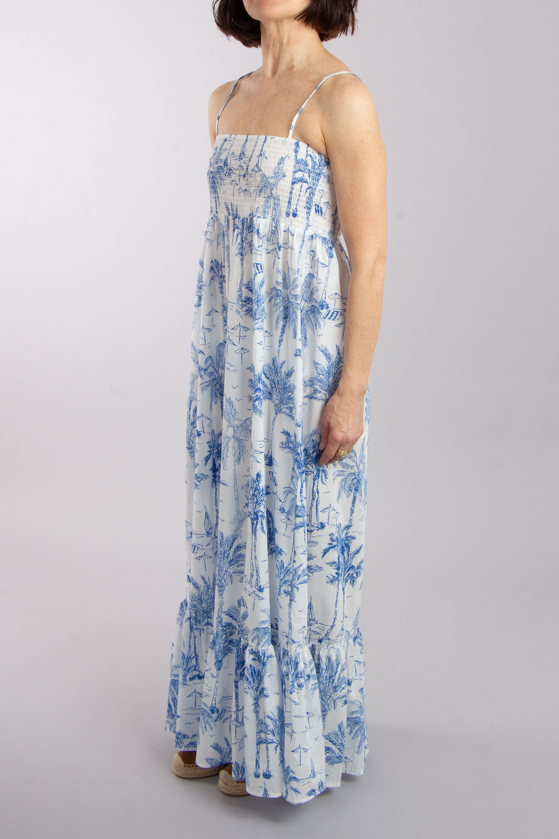 MC 2 SAINT BARTH Printed Cotton Maxi Dress Jemma Saint Beach