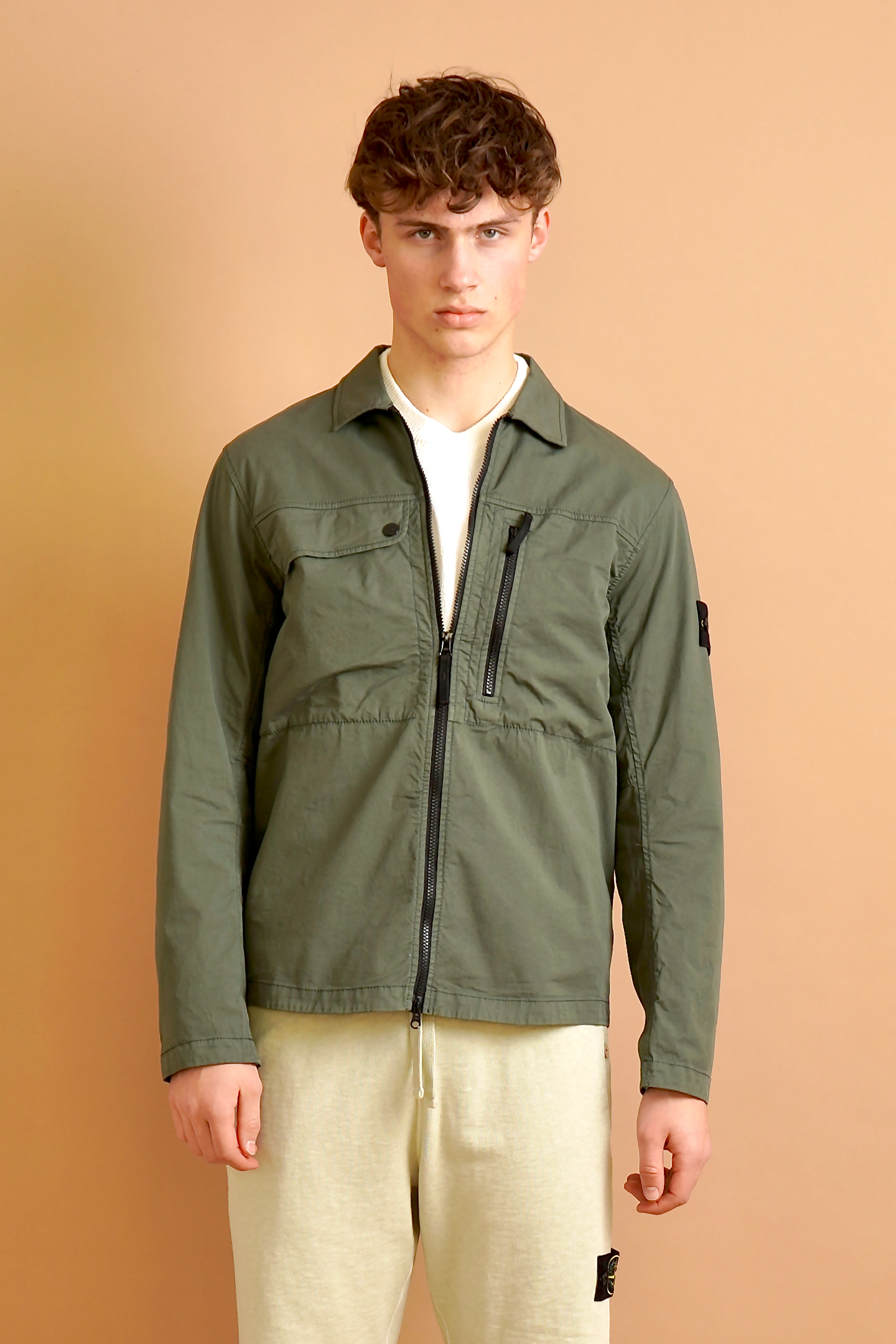 STONE ISLAND Supima Cotton Twill Stretch-TC Overshirt