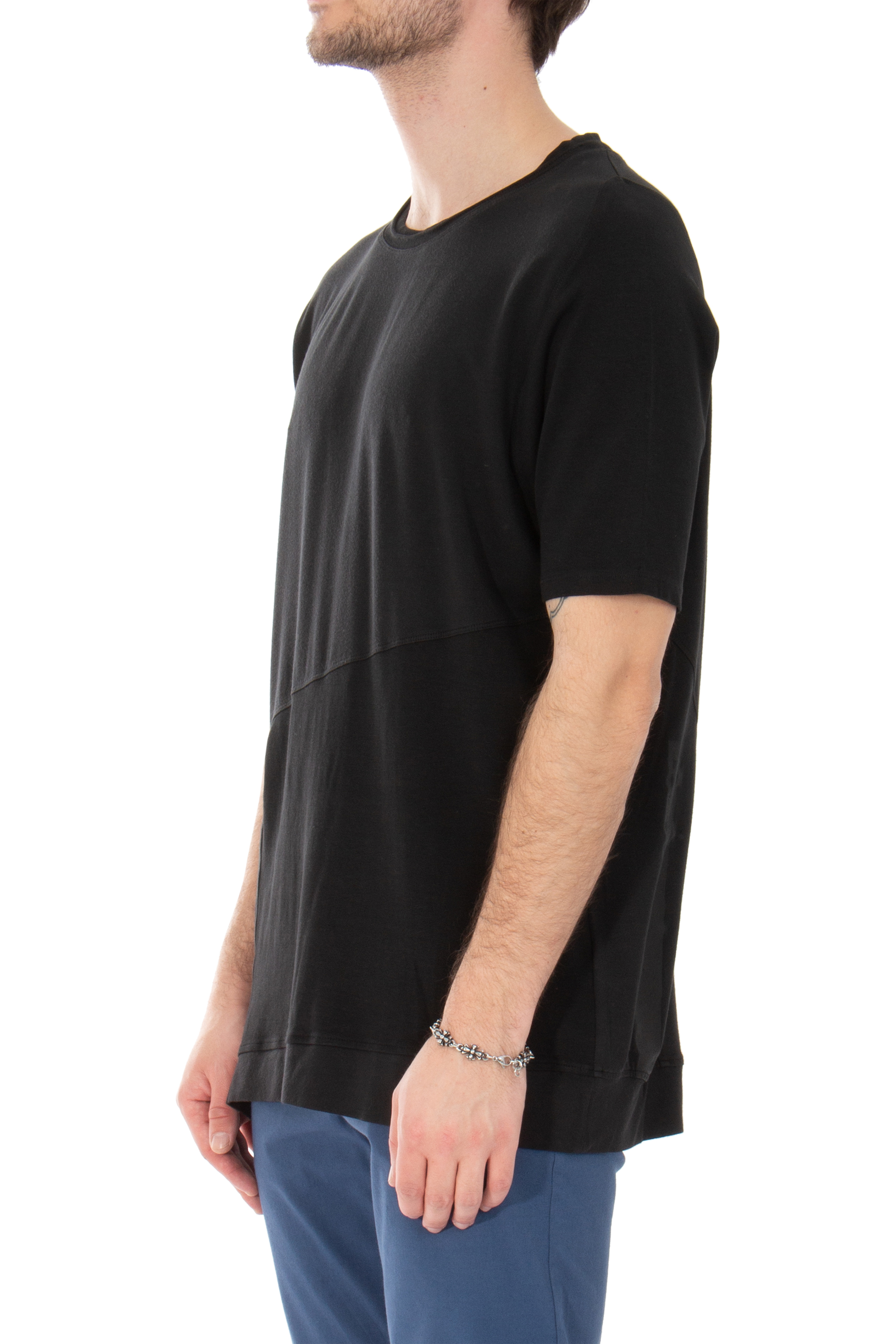 RE:VOLVER ATELIER Collar Cotton-Modal Stretch T-Shirt