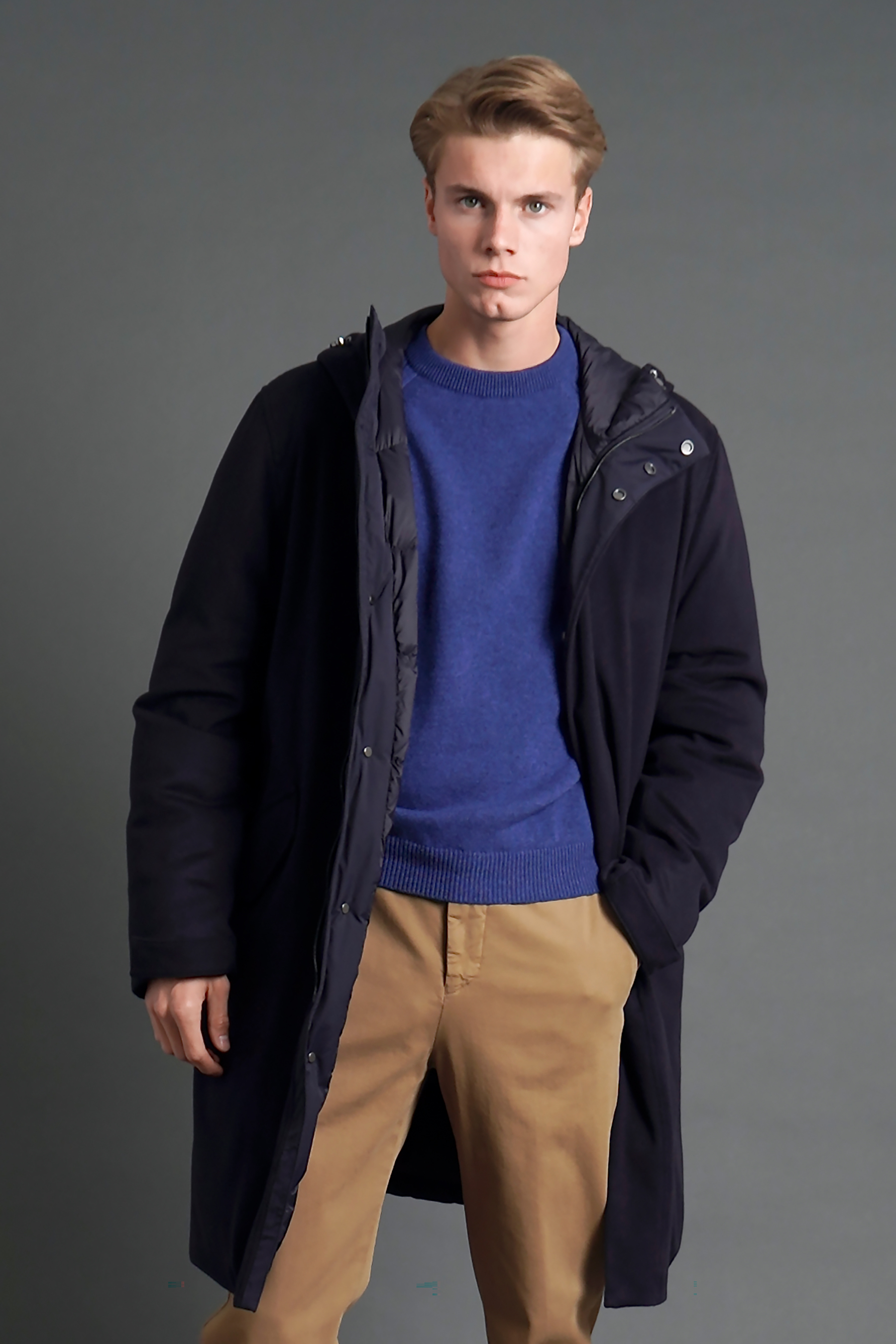 KITON Virgin Wool & Cashmere Down Parka