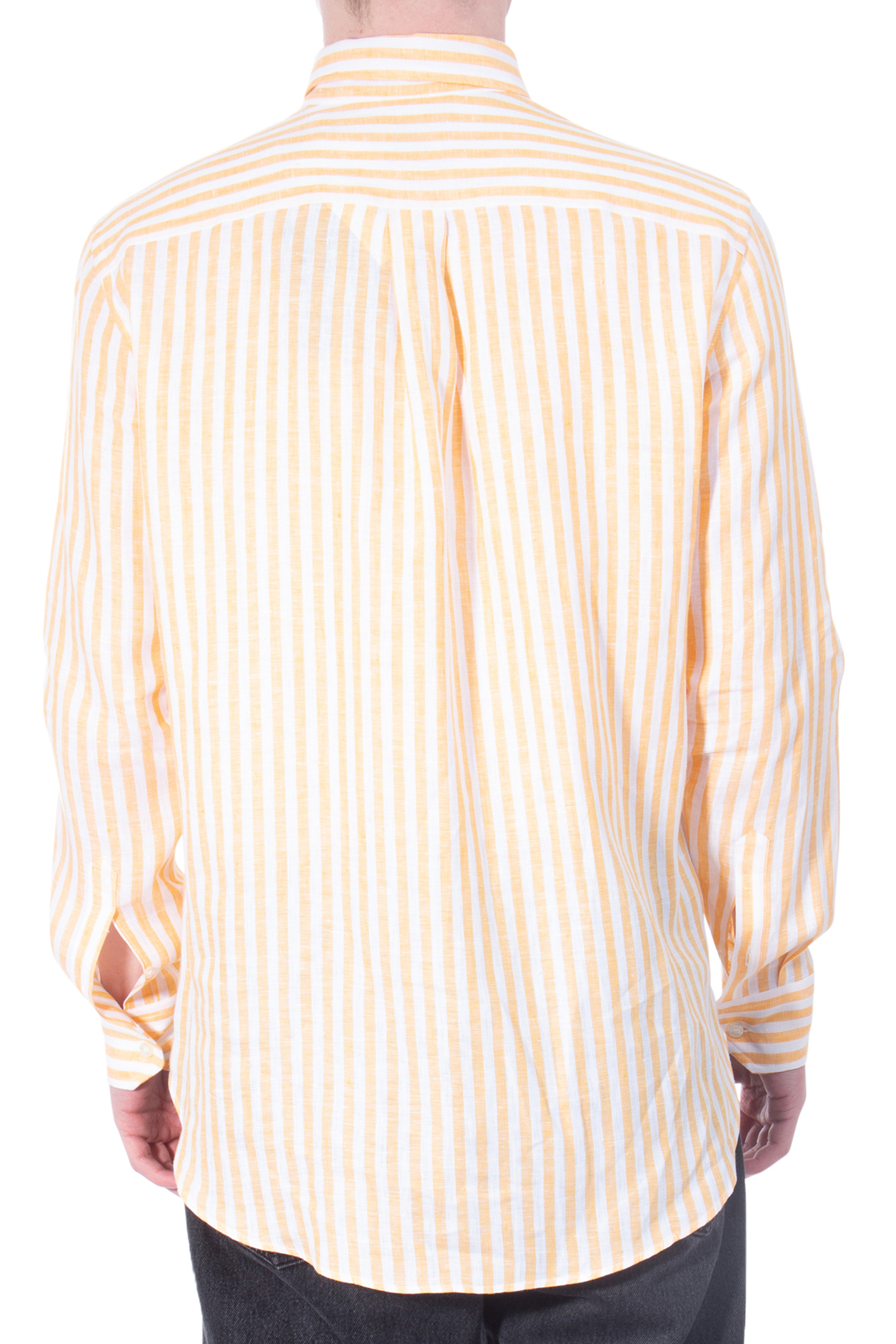 ETRO Embroidered Striped Linen Shirt