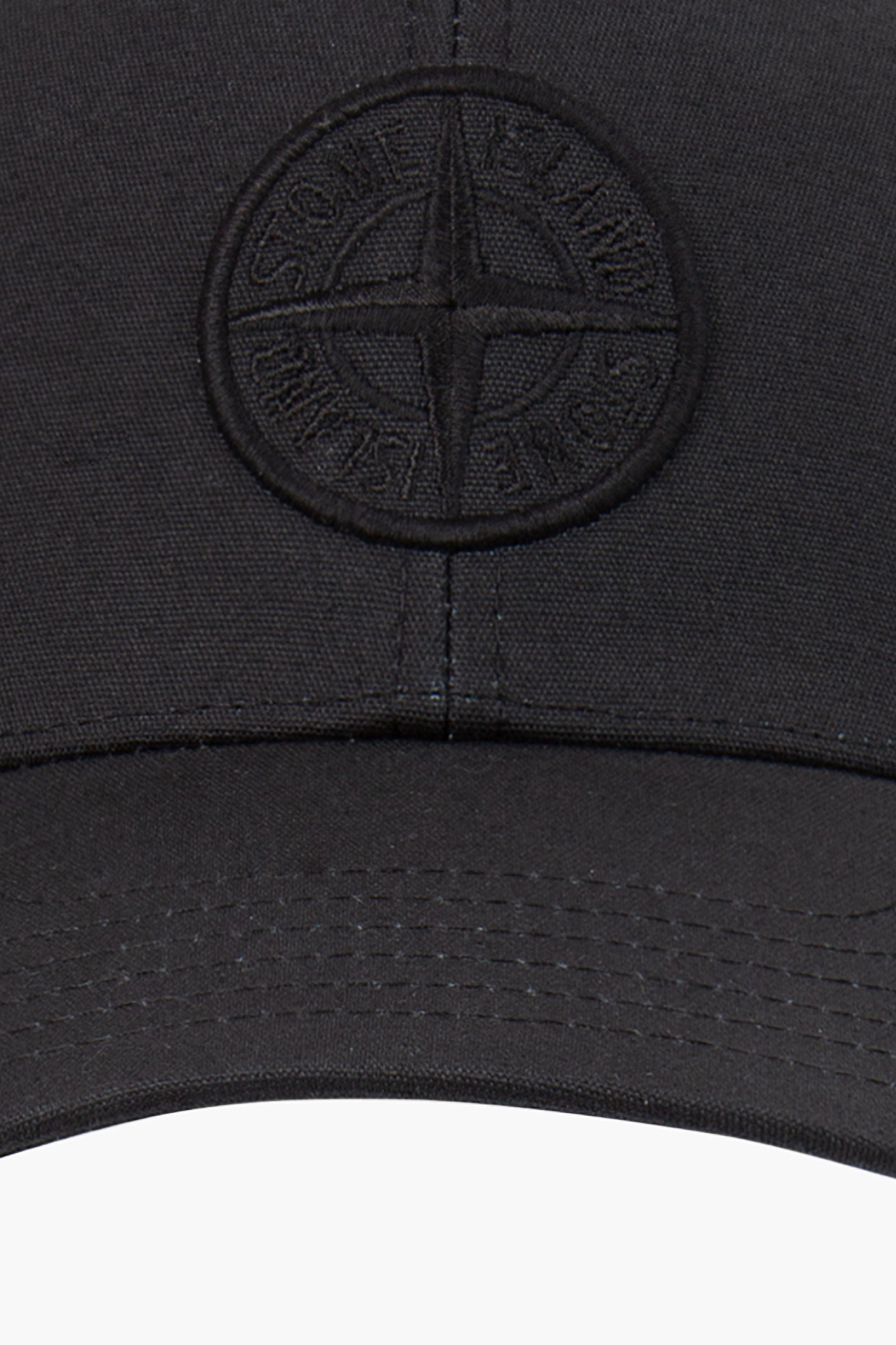 STONE ISLAND Embroidered Cotton Rep Cap