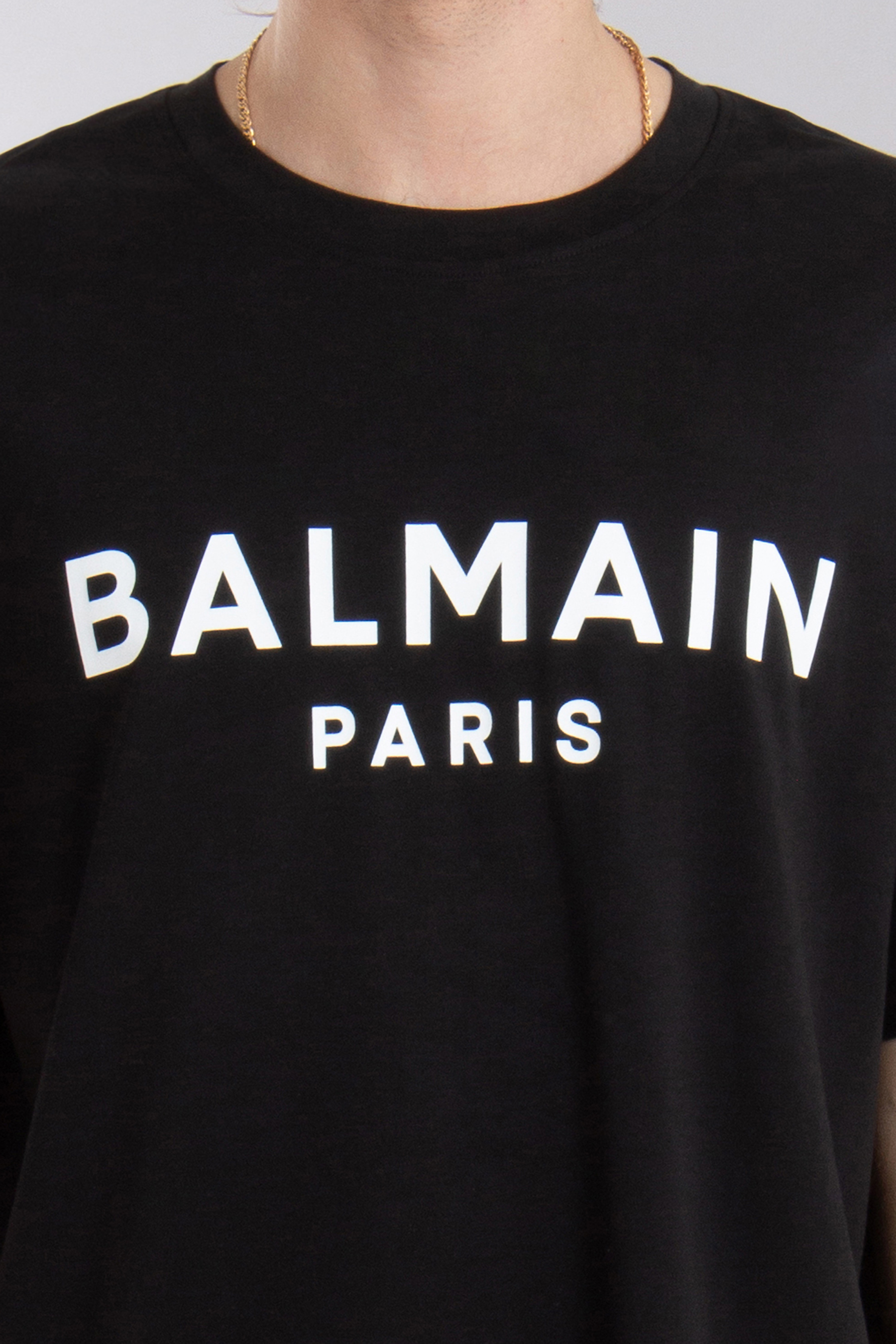 BALMAIN Printed Organic Cotton Jersey T-Shirt