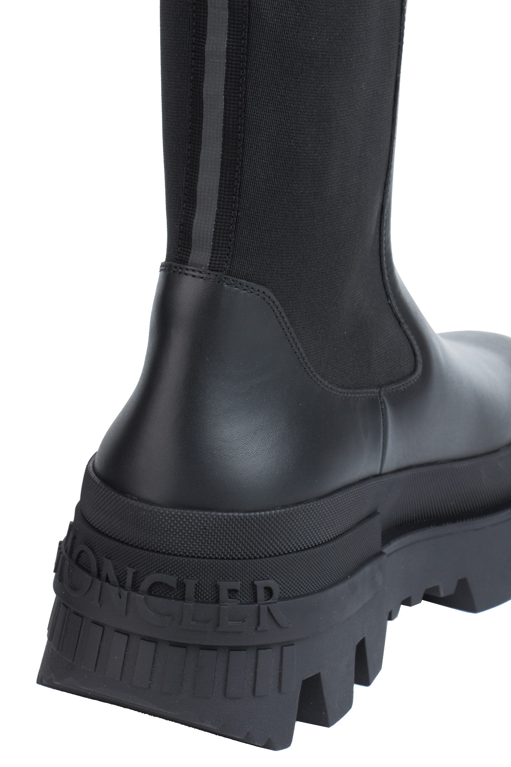 MONCLER Leather Chelsea Boots