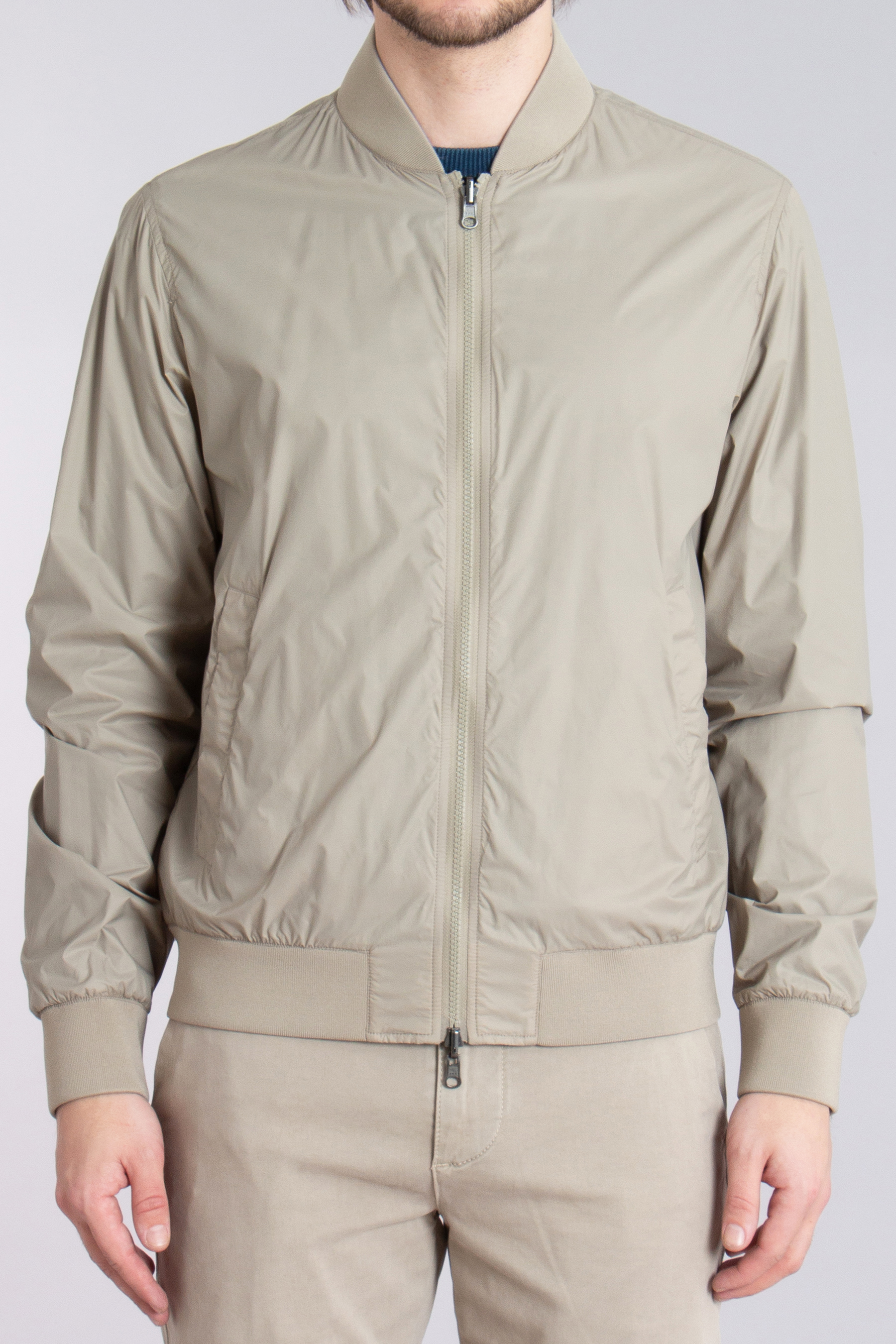 PAL ZILERI Reversible Nylon Bomber Jacket