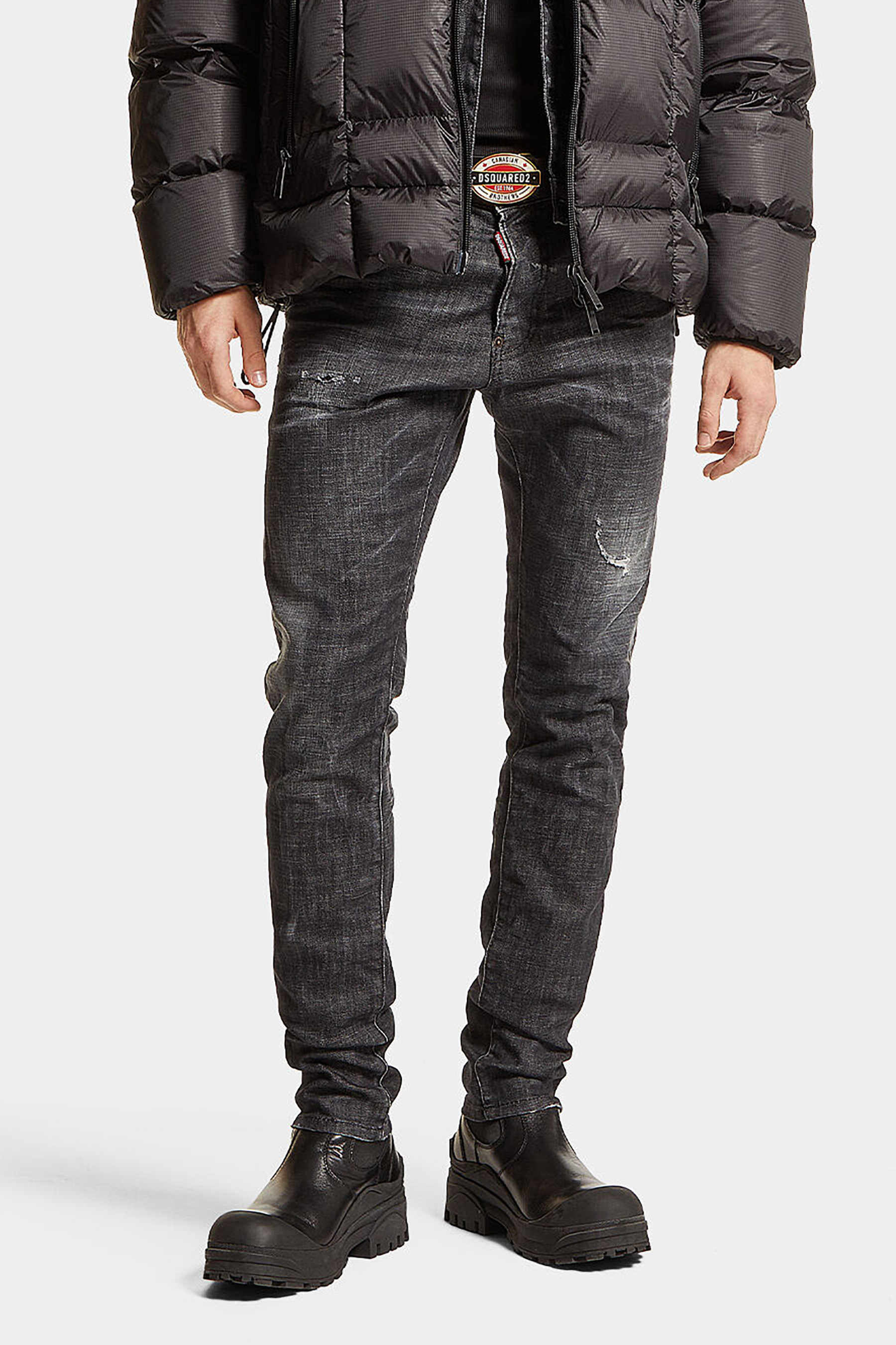 DSQUARED2 Easy Wash Cotton Stretch Denim Cool Guy Jeans