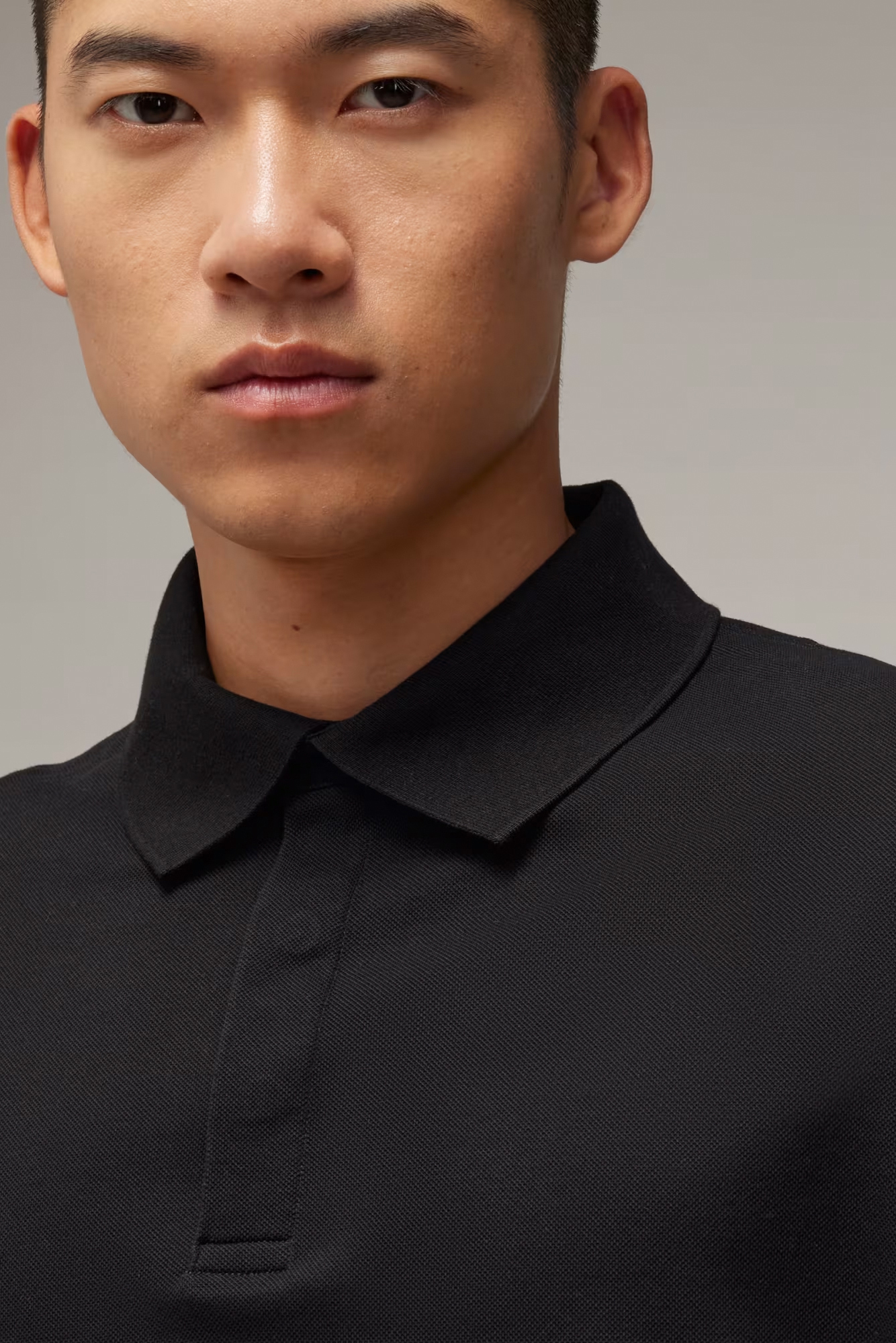 Y-3 Short Sleeve Cotton Piqué Polo Shirt