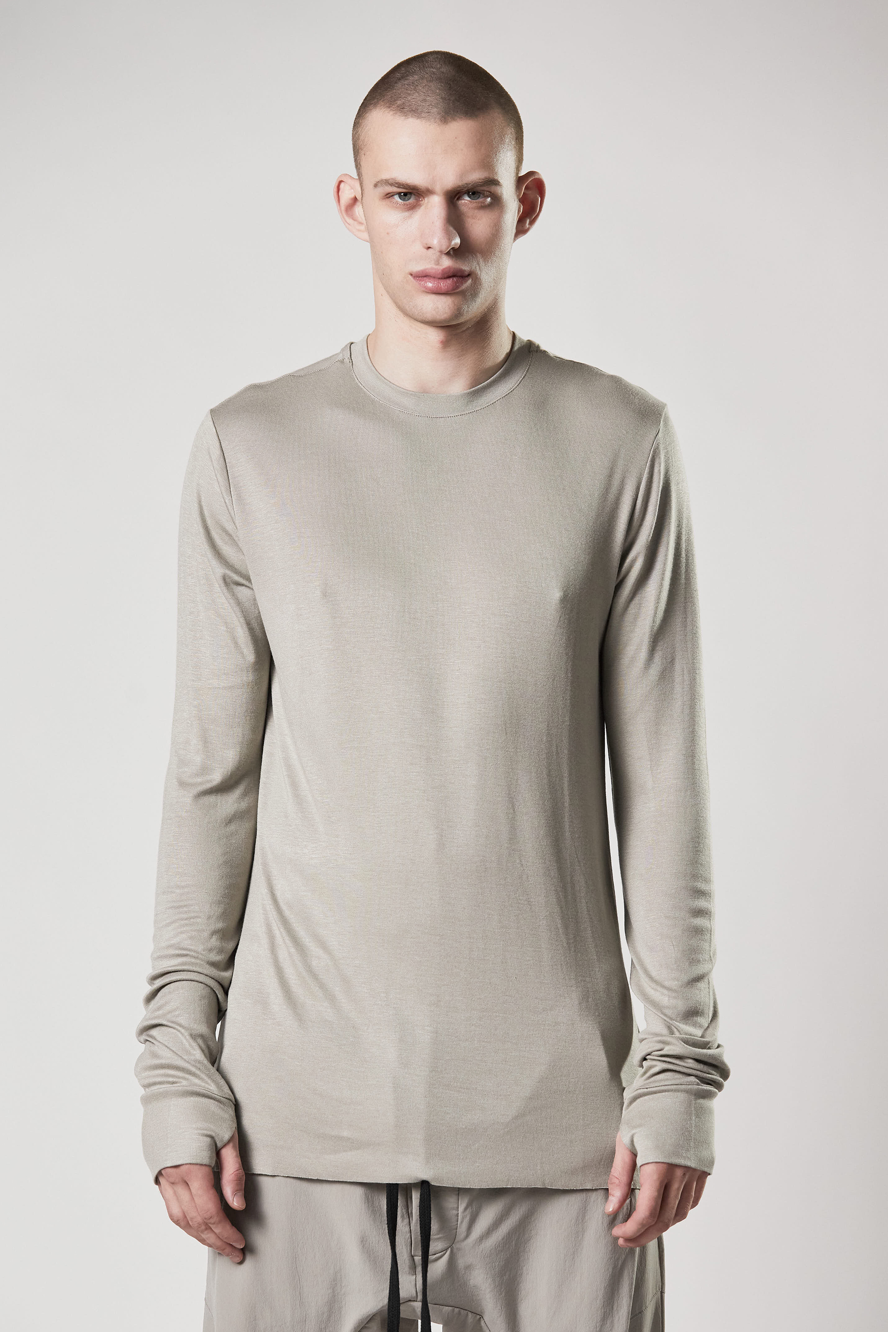 THOM KROM Viscose Stretch Long Sleeve T-Shirt