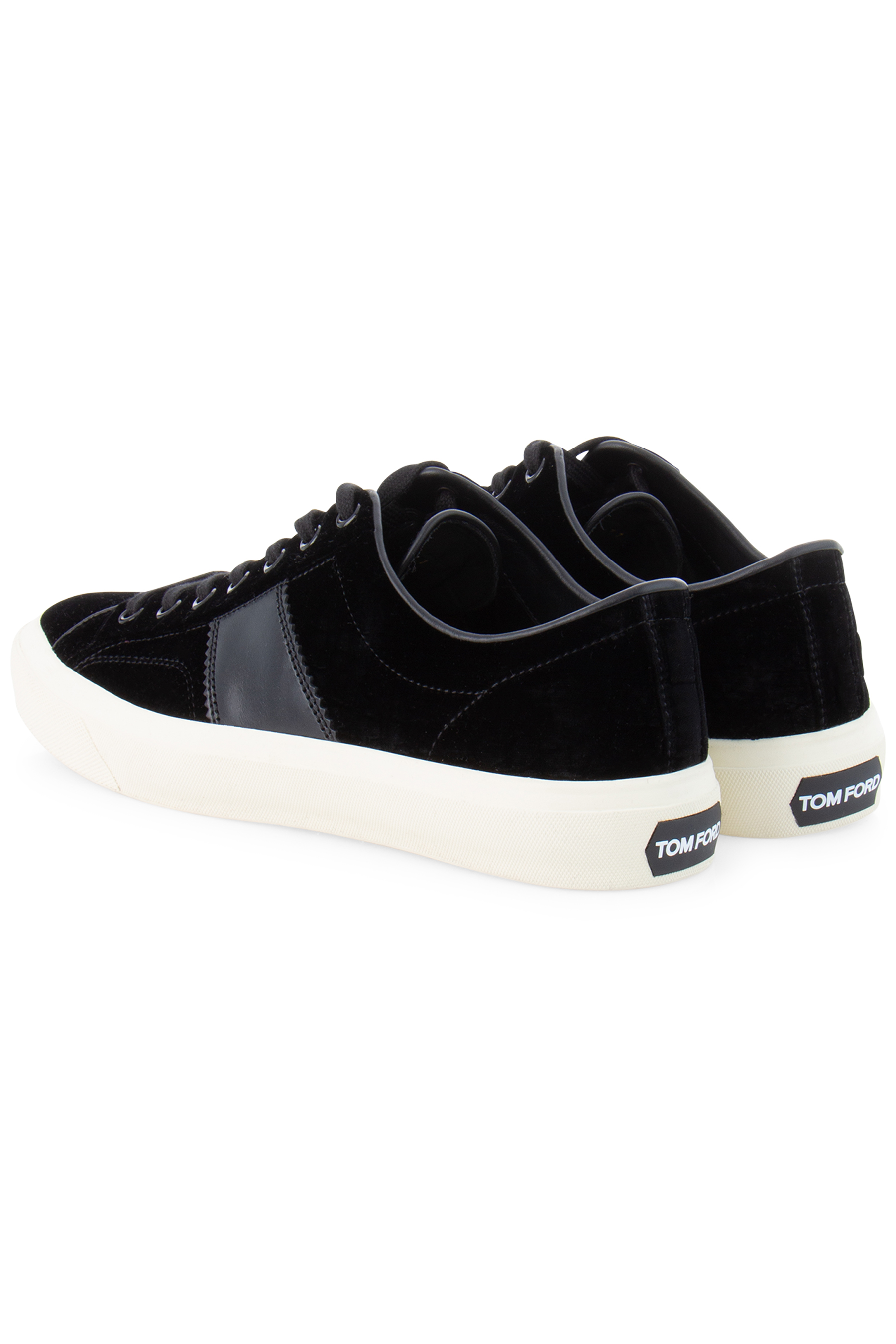 TOM FORD Velvet Lace Up Sneakers Cambridge 