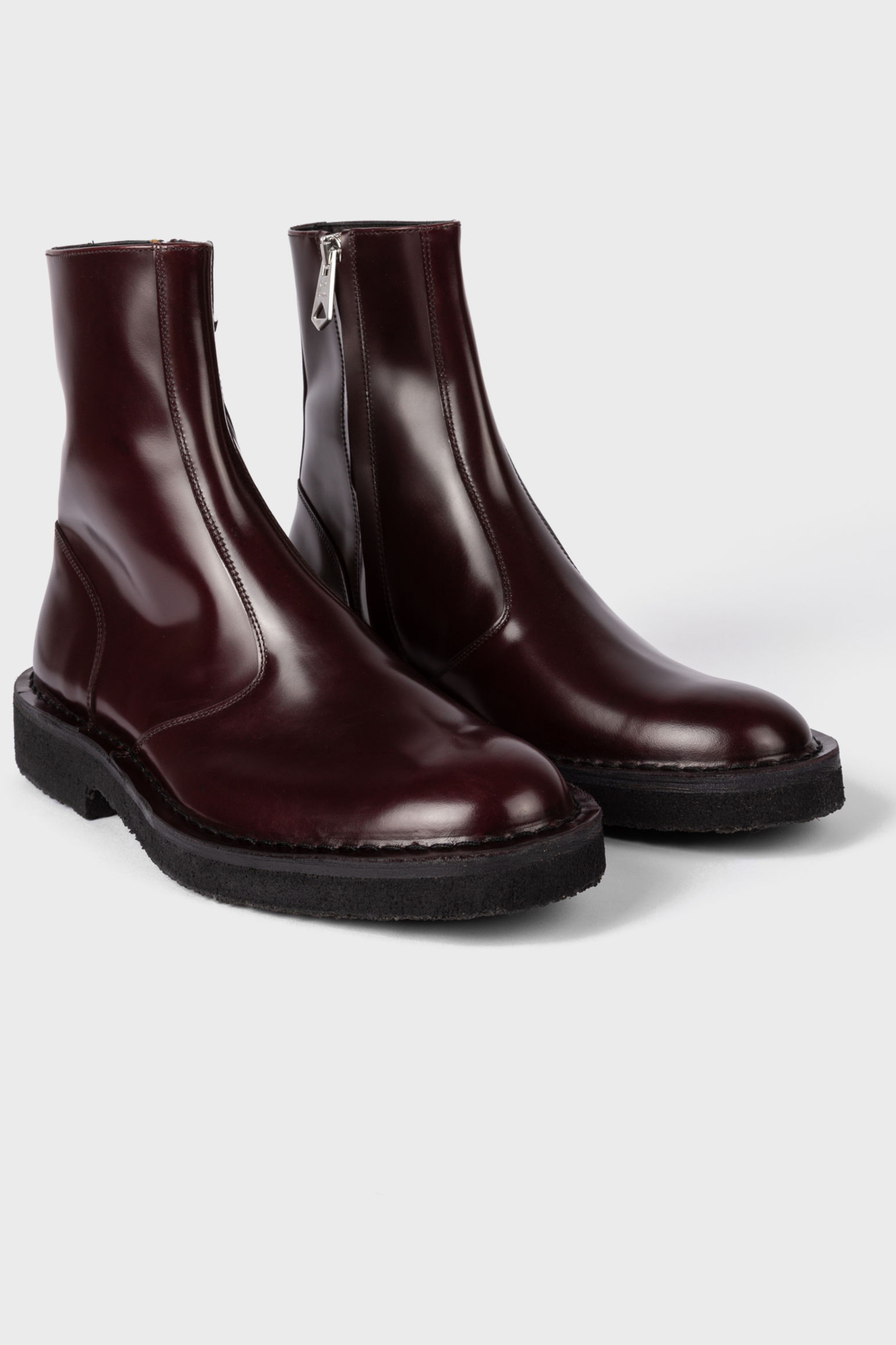 PAUL SMITH Leather Ankle Boots Harmon