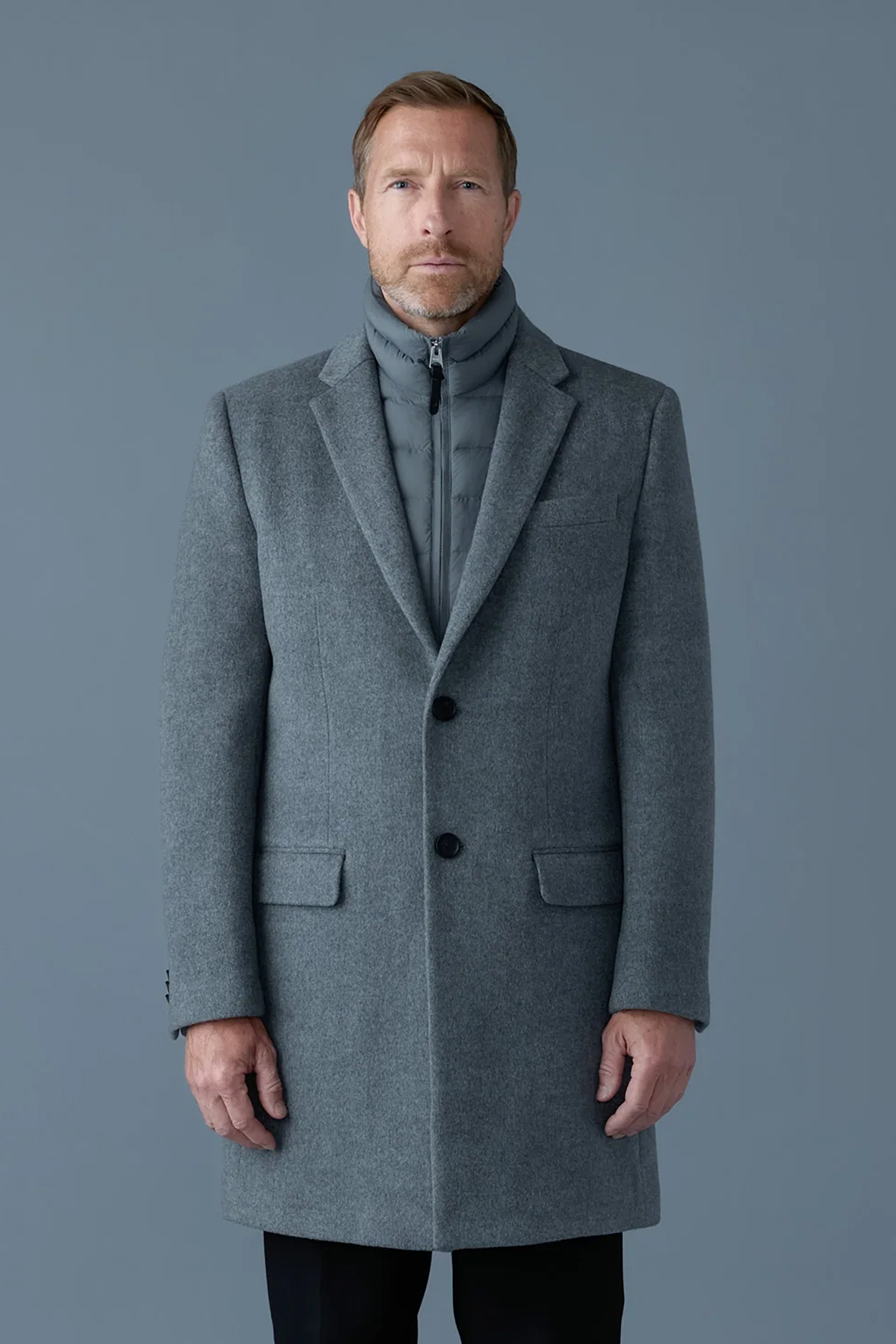 MACKAGE 3 in 1 Double Faced Wool Coat SKAI SLB SKAISLBCARBONMIX