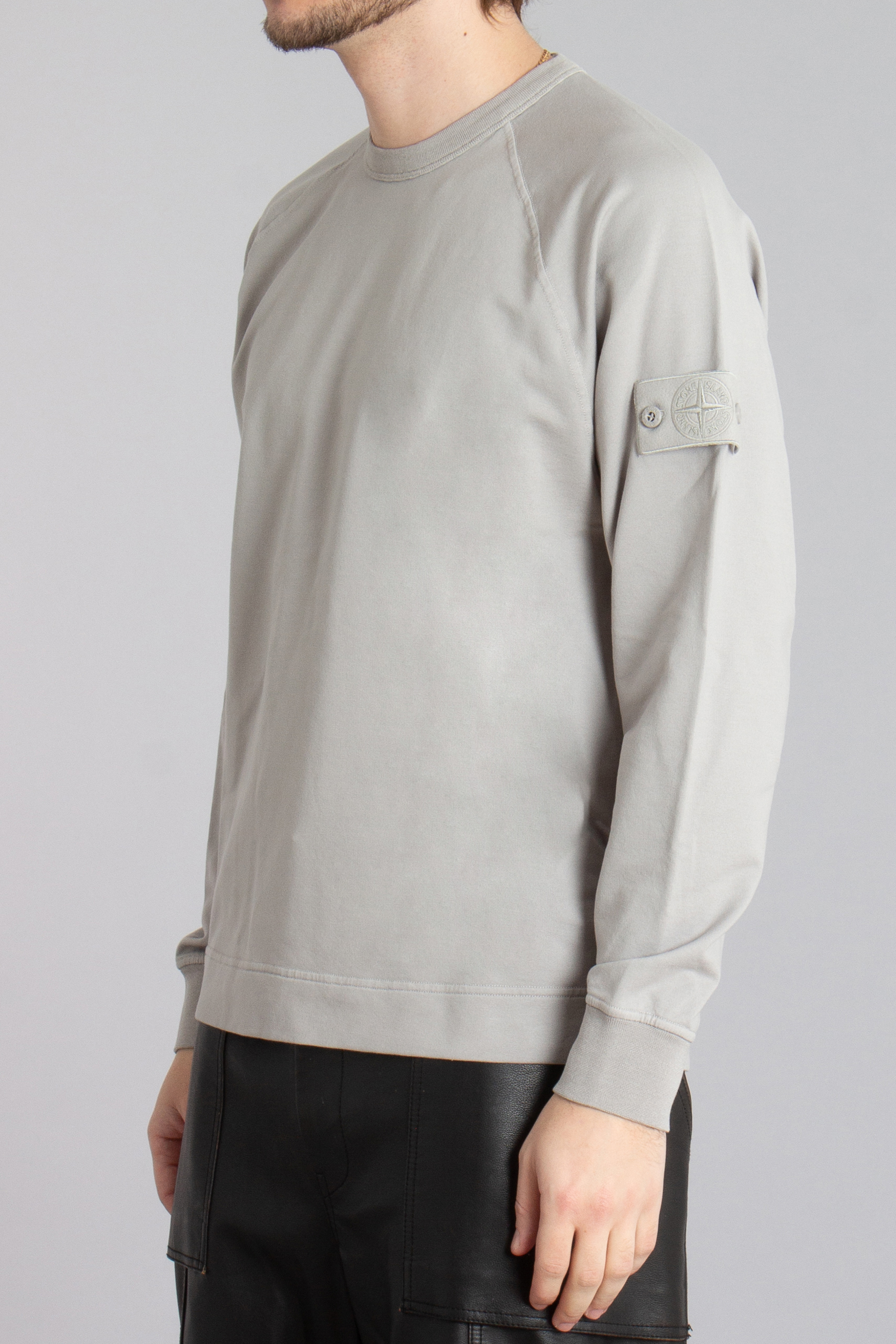 STONE ISLAND Ghost Piece Stretch Cotton Fleece Sweatshirt