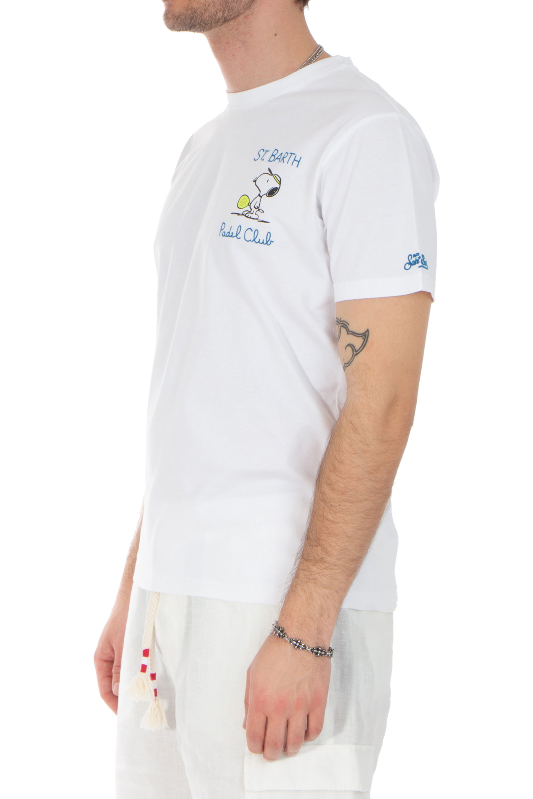 MC 2 SAINT BARTH Snoopy Padel Club Cotton T-Shirt