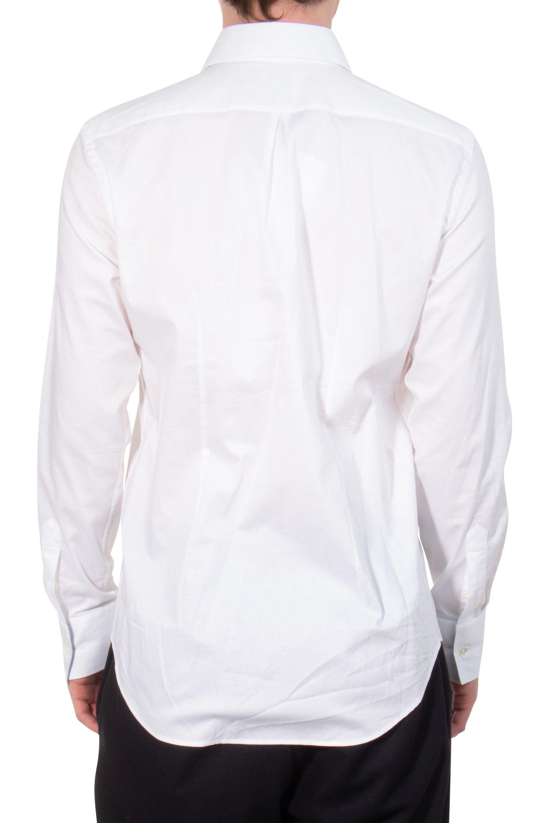 PAUL SMITH Pleated Front Cotton Evening Shirt