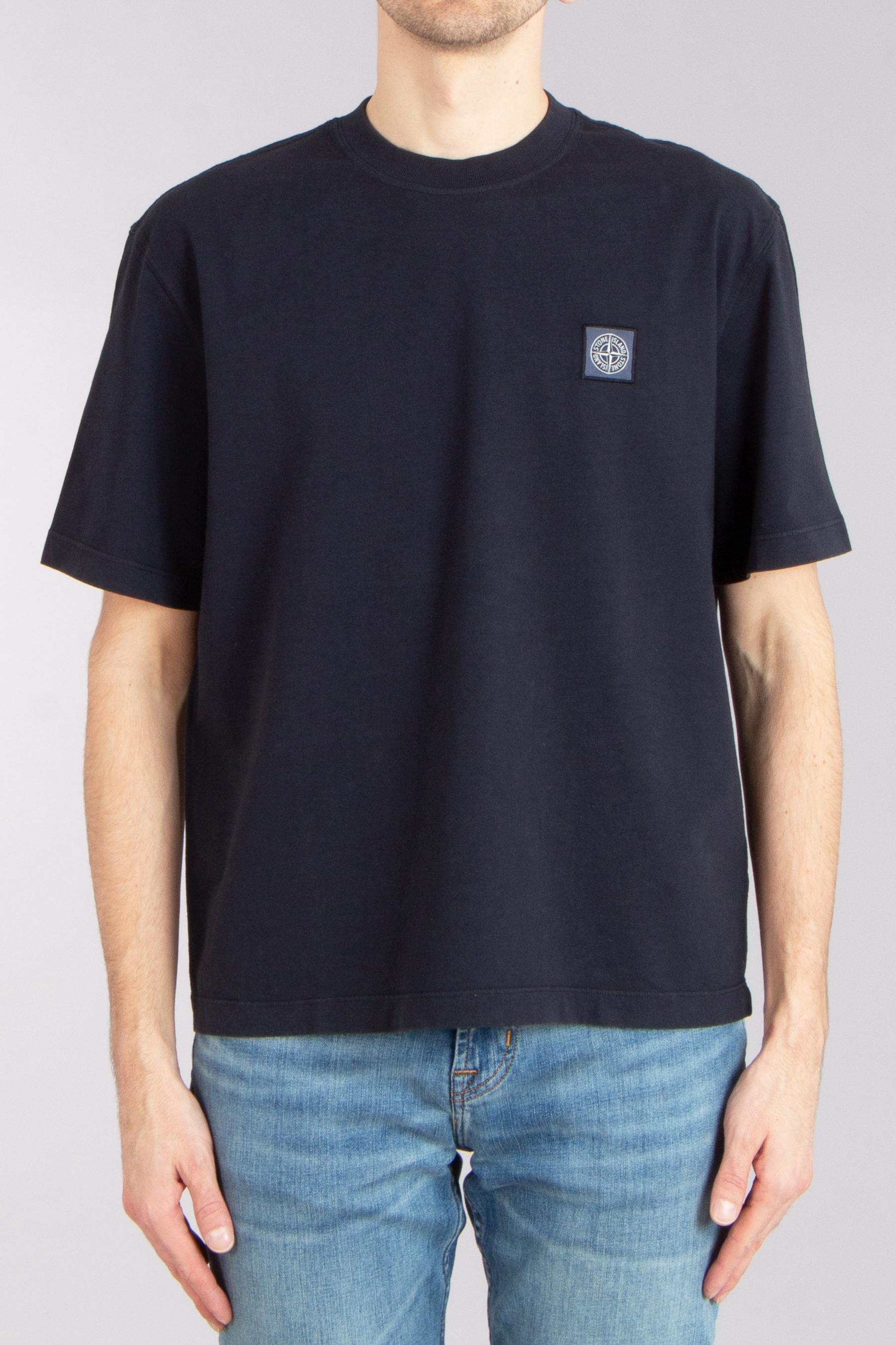 STONE ISLAND Combed Organic Cotton Jersey T-Shirt