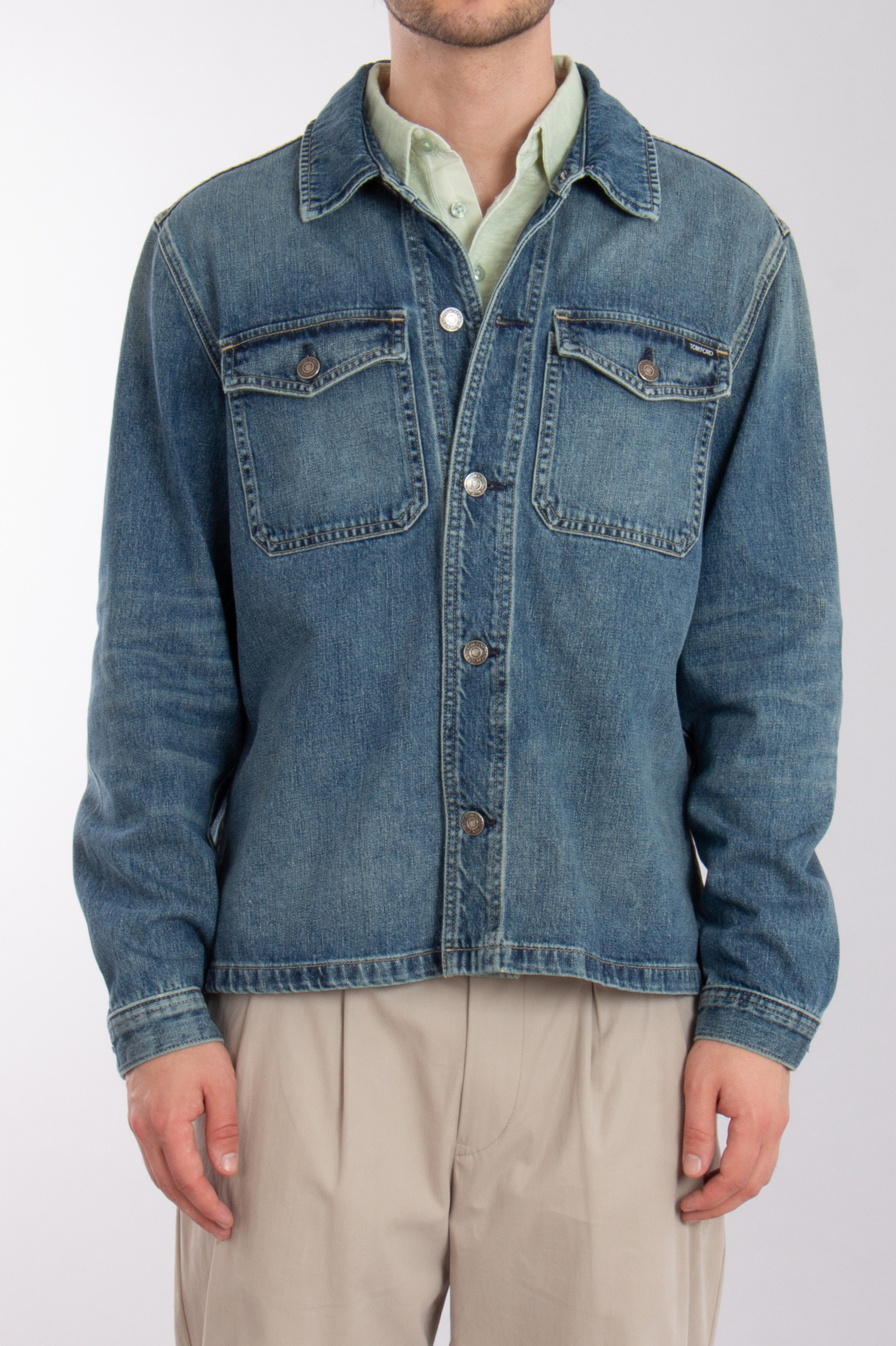 TOM FORD Cotton Denim Shirt Jacket