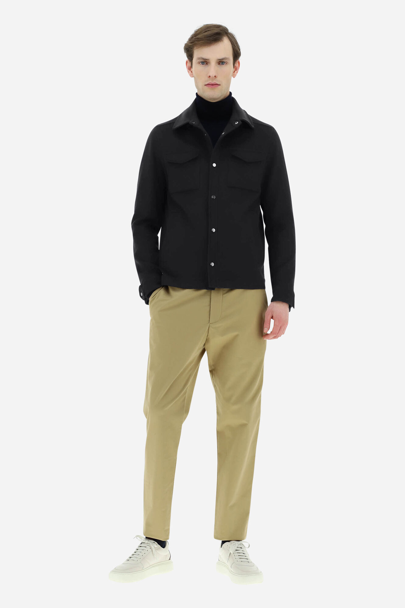 HERNO Wool-Cashmere Blend Overshirt