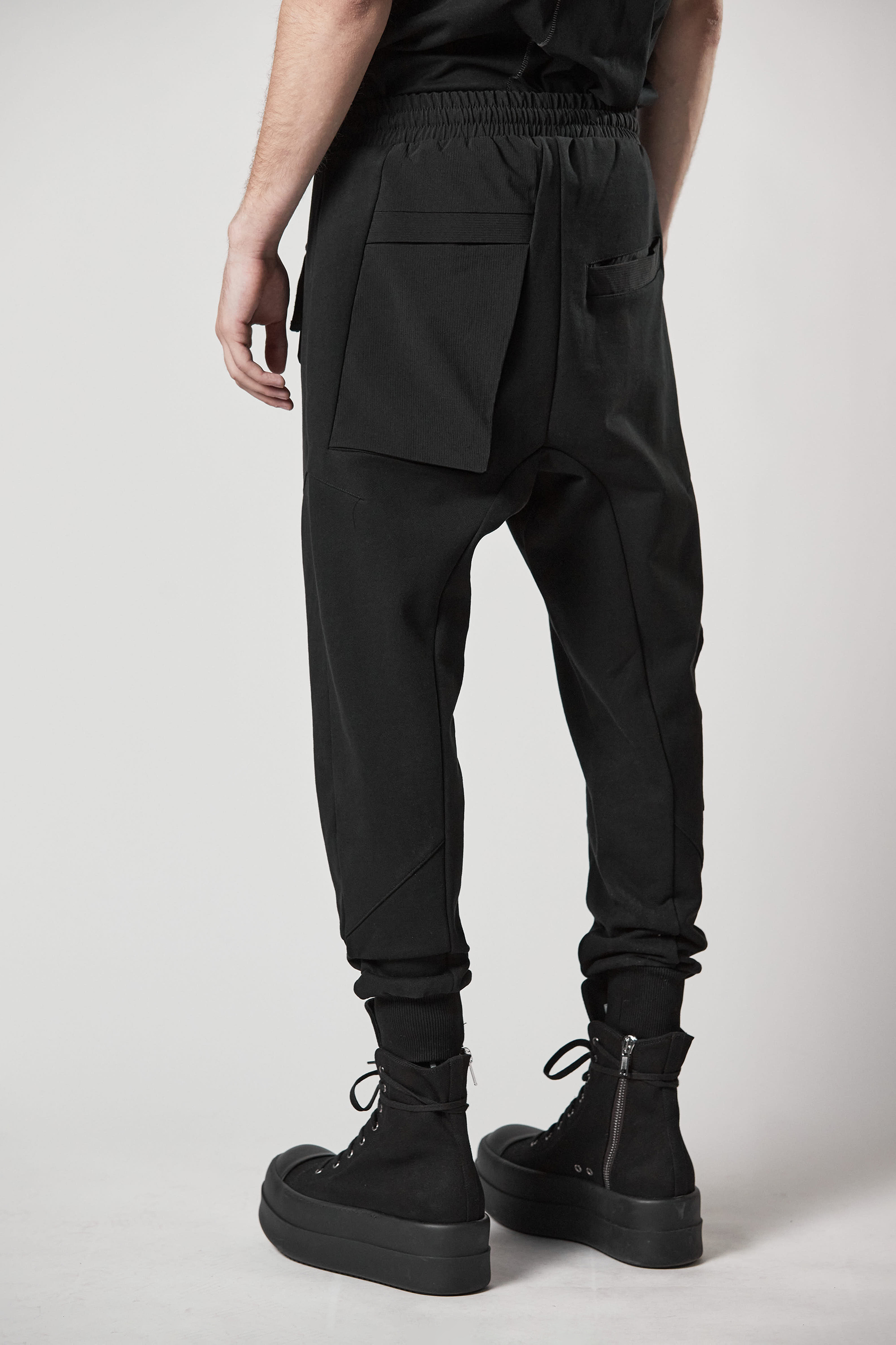 THOM KROM Drop Crotch Cotton Jersey Pants