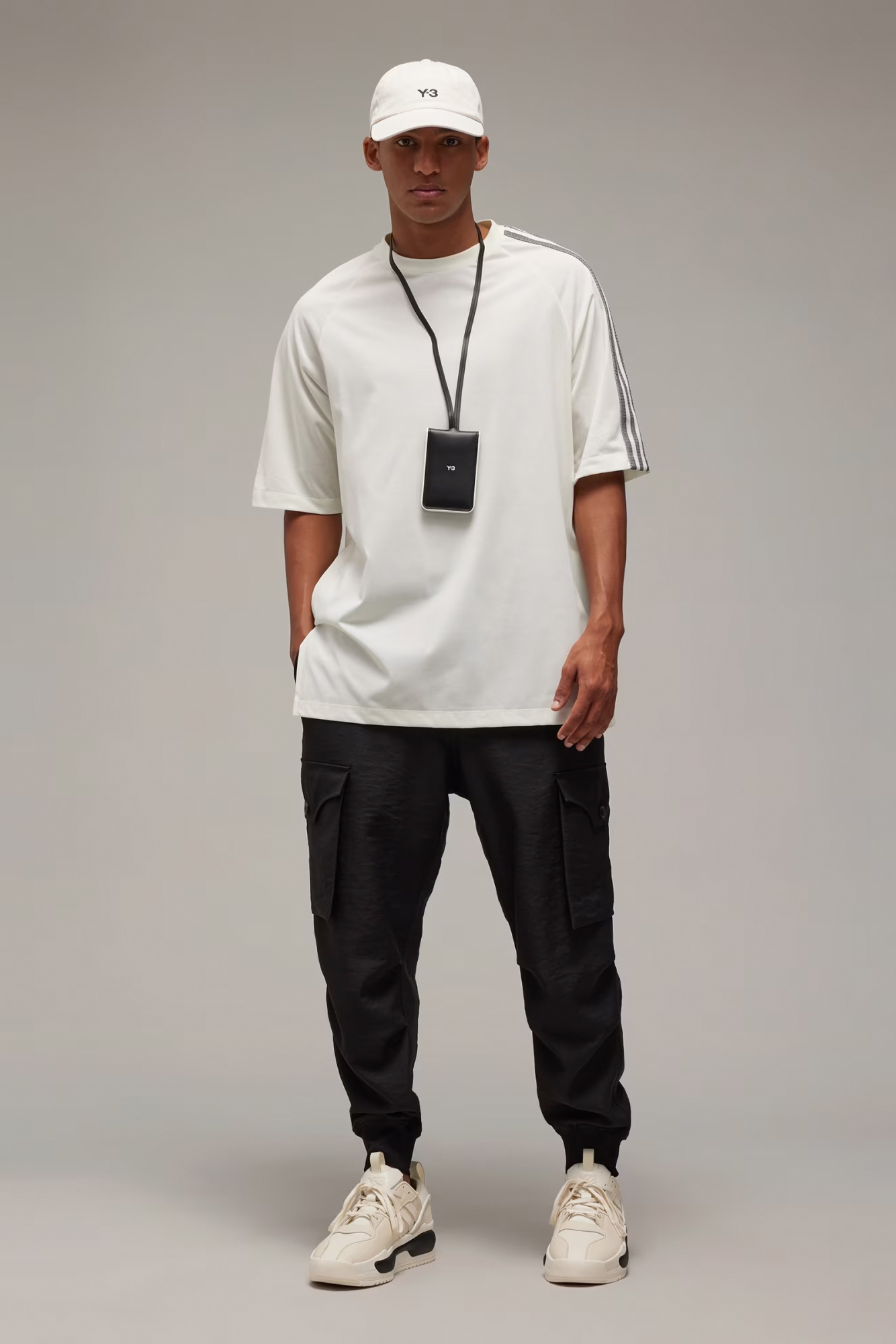 Y-3 3-Stripes Cotton Blend T-Shirt 