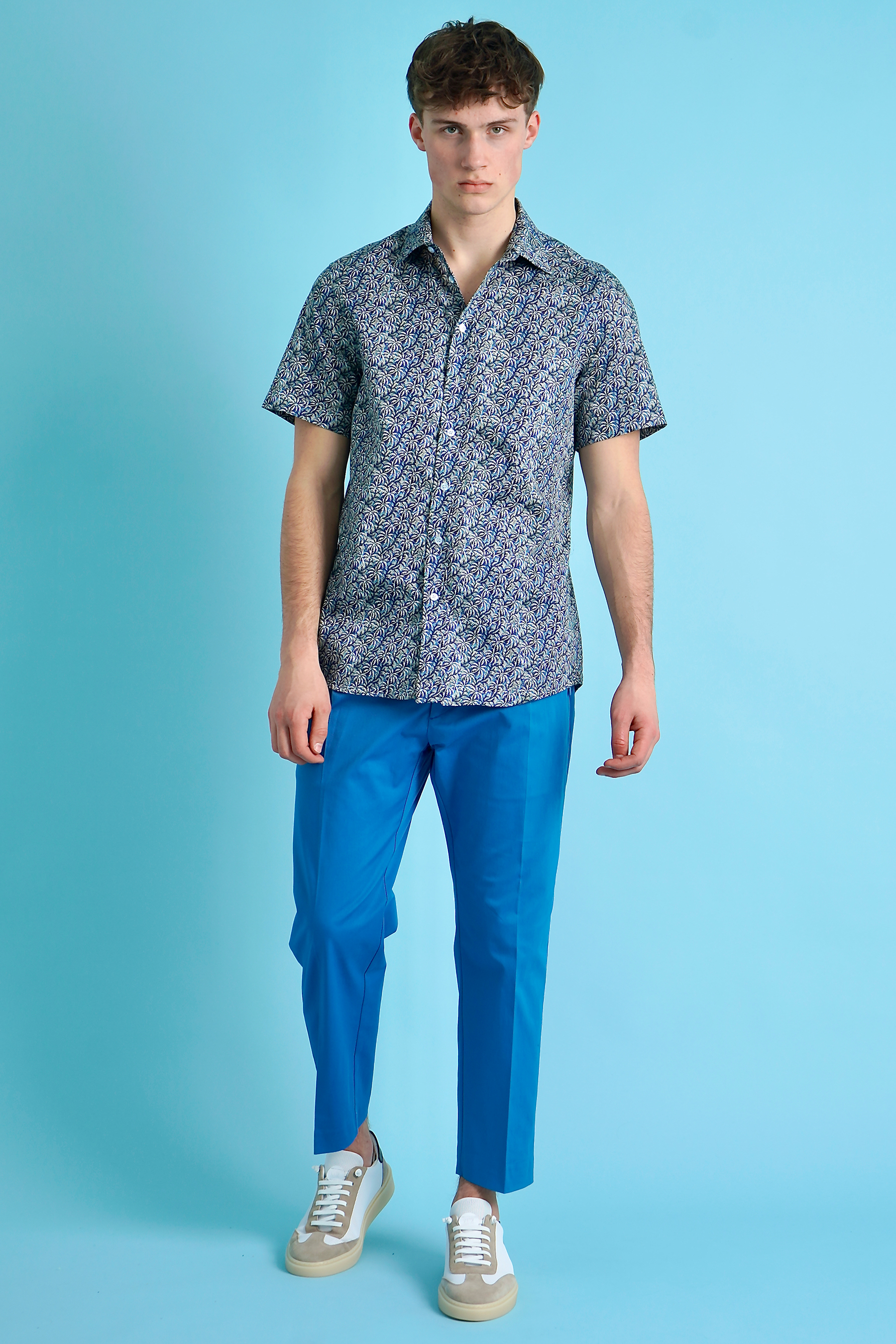 ETRO Patterned Cotton Short-Sleeve Shirt