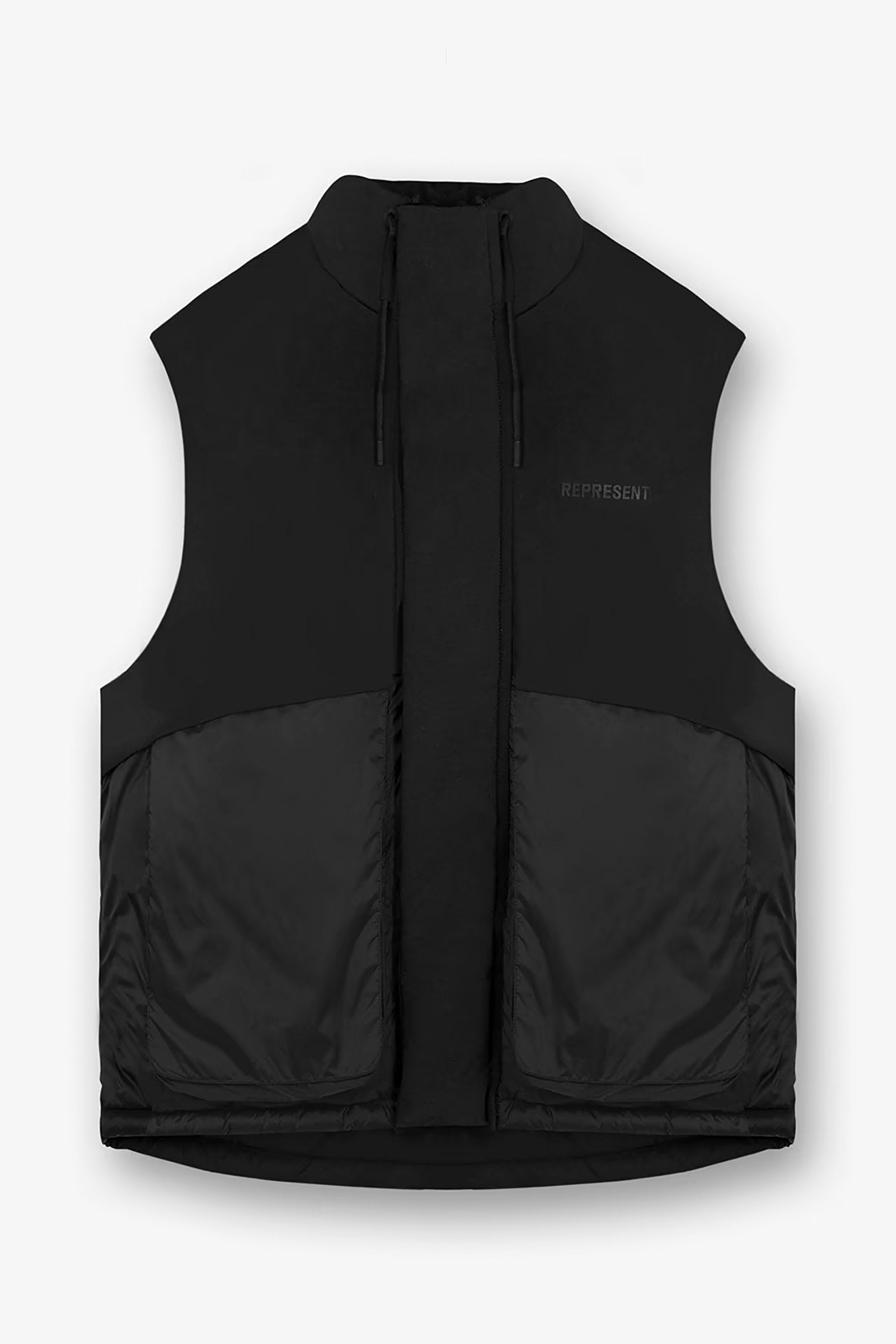 REPRESENT Nylon Stretch Layered Puffer Vest