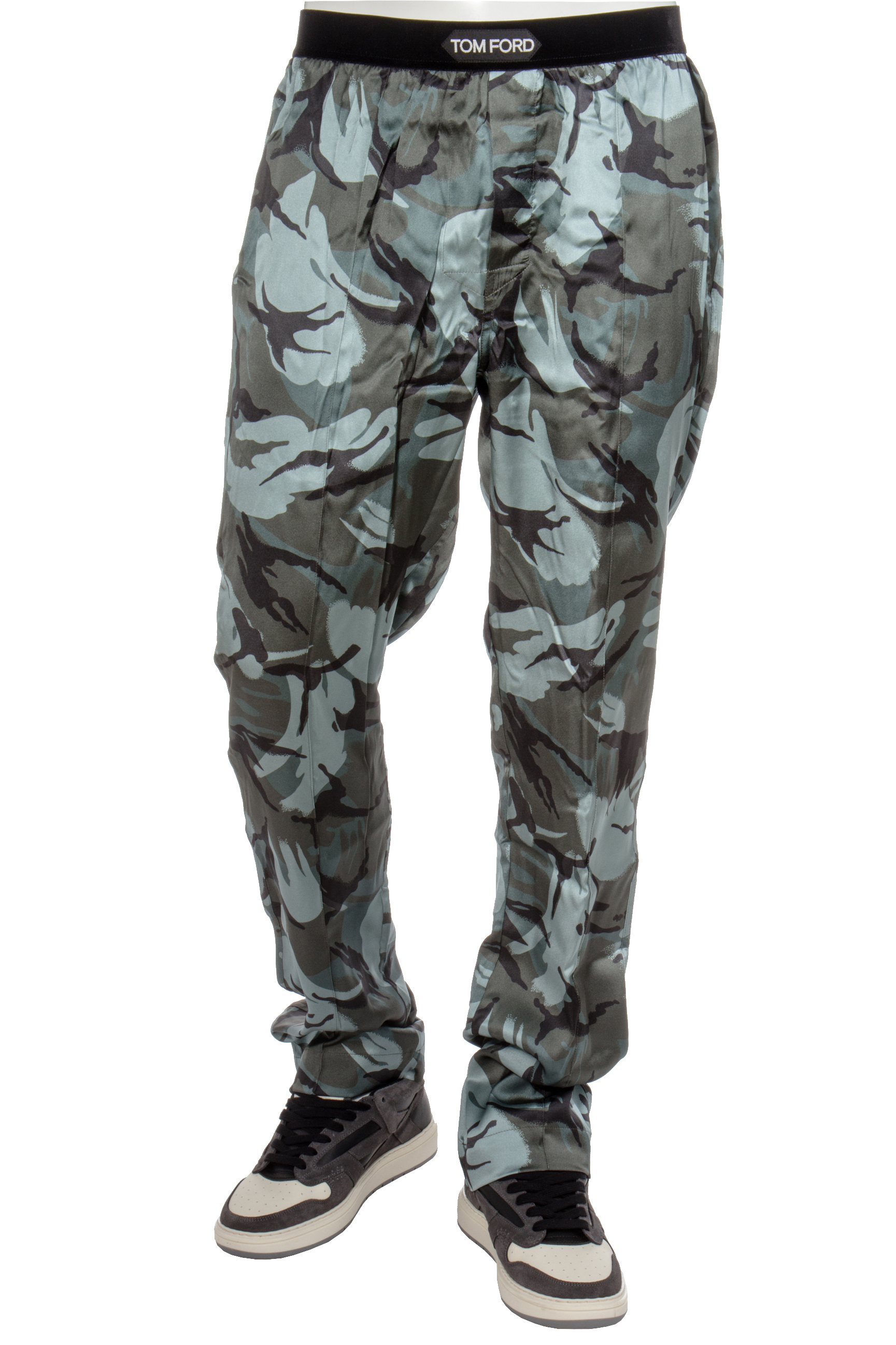 TOM FORD True Camo Print Silk Pajama Pants