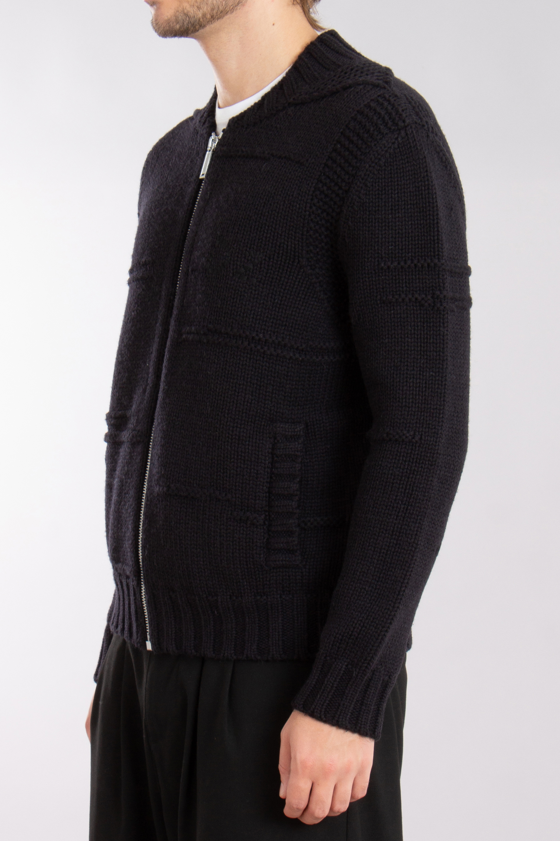 DSQUARED2 Structured Wool Knit Cardigan