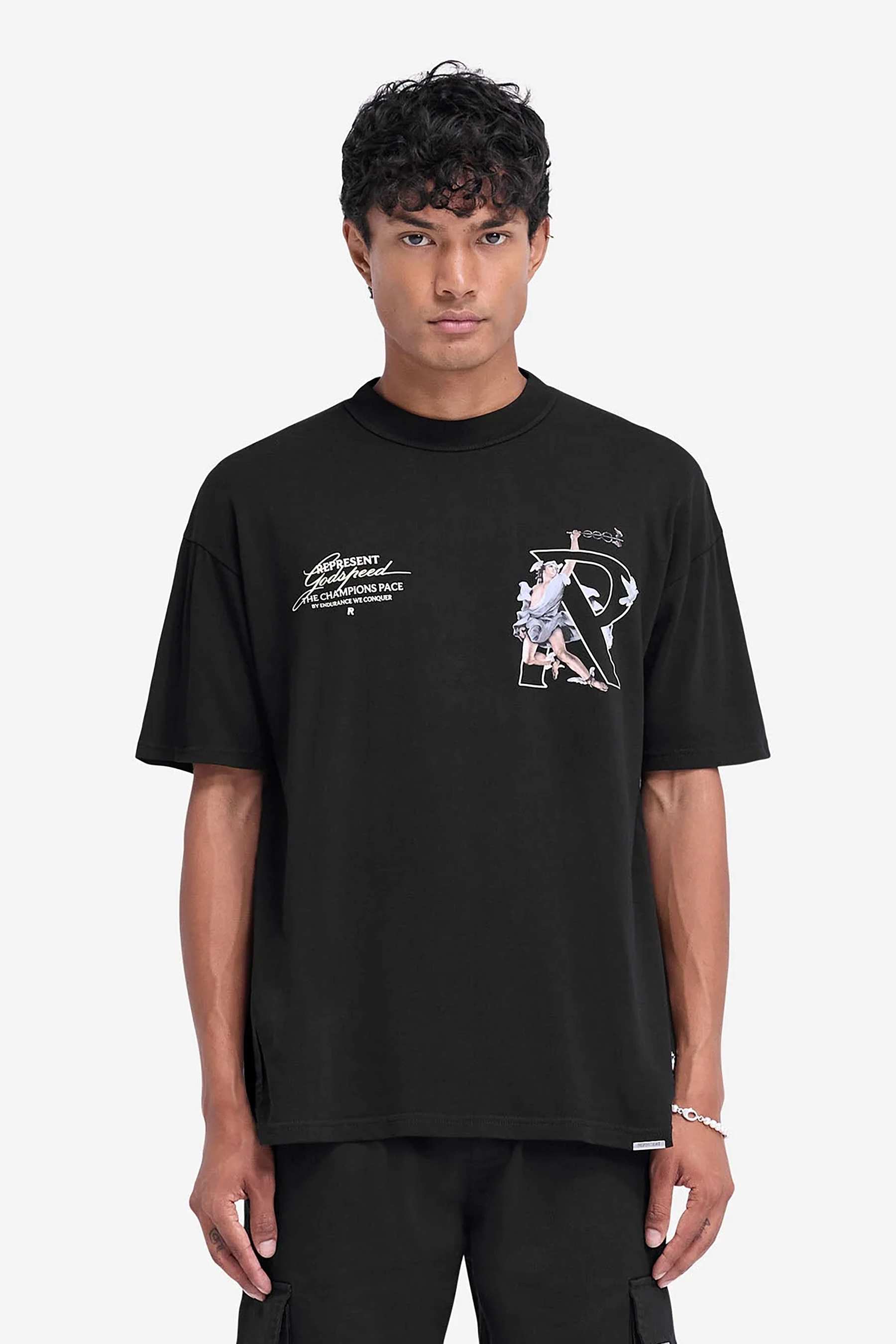 REPRESENT Hermes Print Cotton Jersey T-Shirt