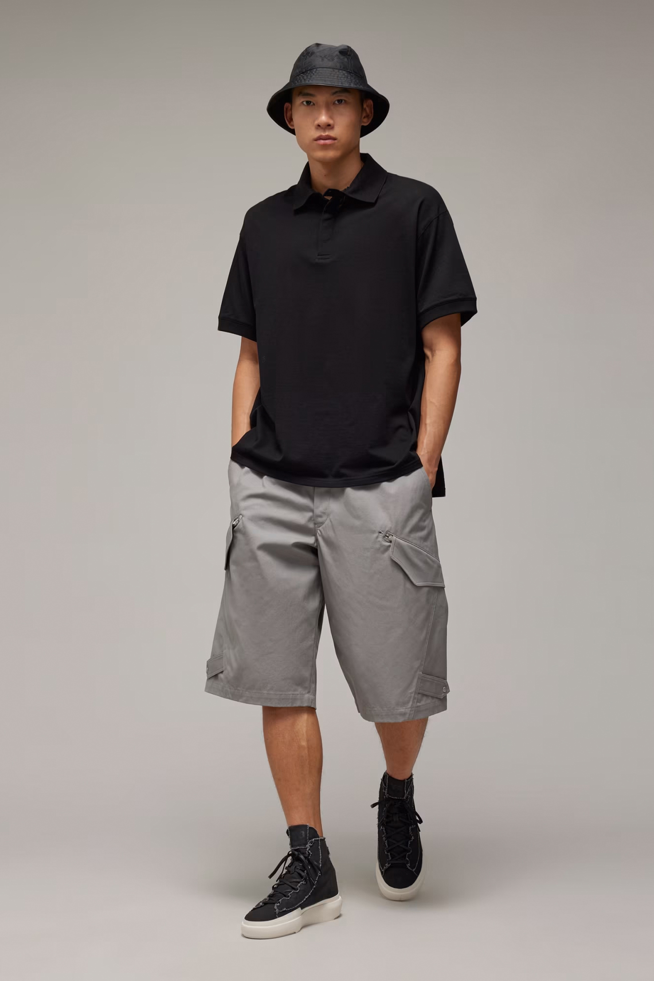 Y-3 Short Sleeve Cotton Piqué Polo Shirt