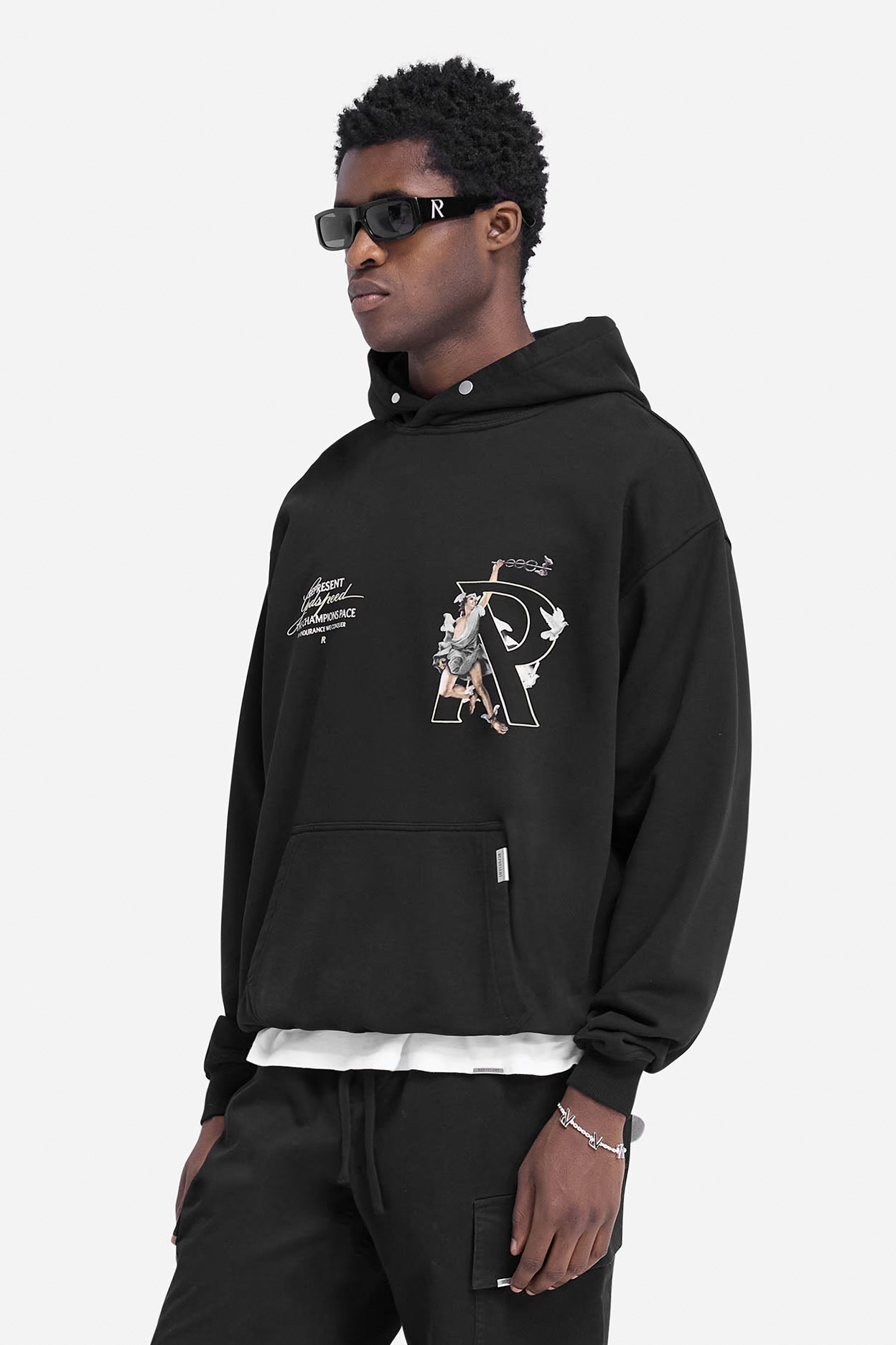 REPRESENT Hermes Print Cotton Hoodie