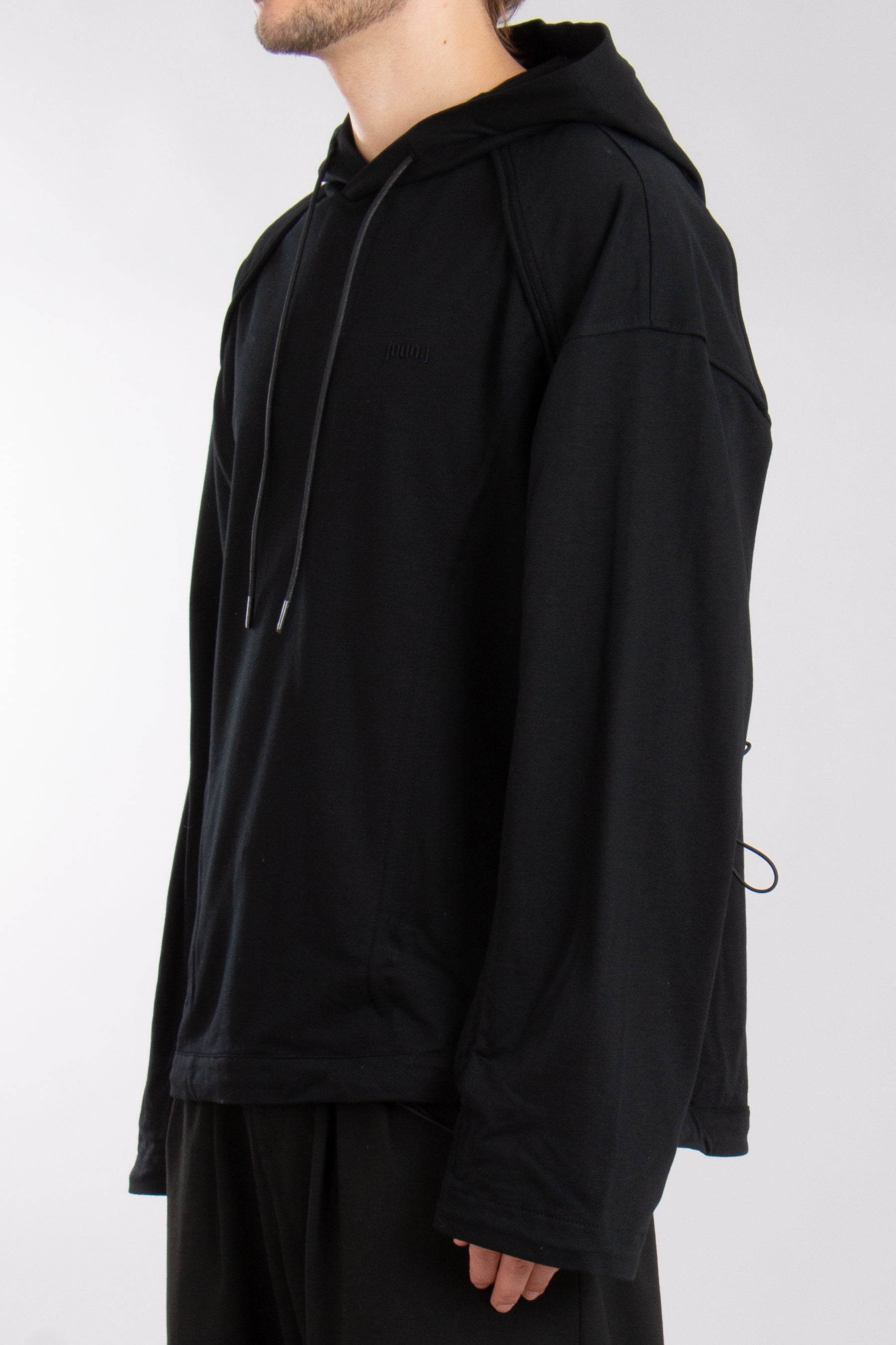 JUUN.J Oversized Drawstring Cotton Hoodie