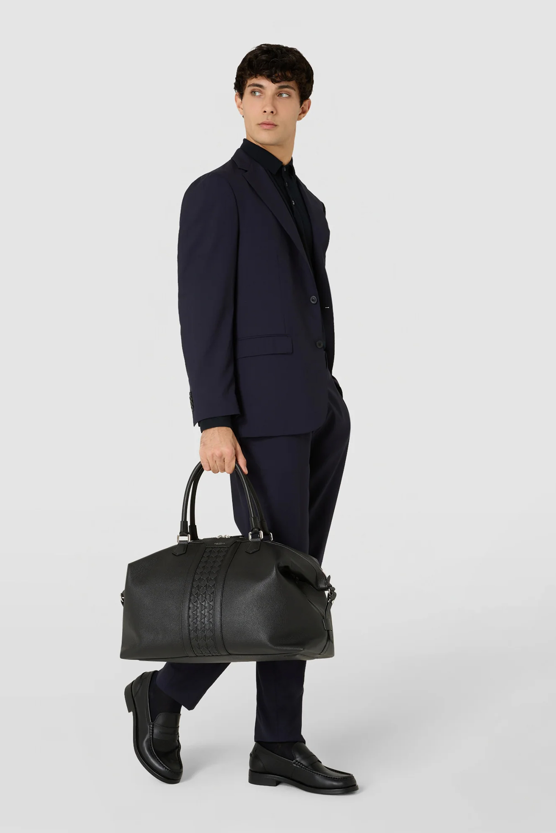 SERAPIAN Cashmere Leather & Mosaico Travel Bag